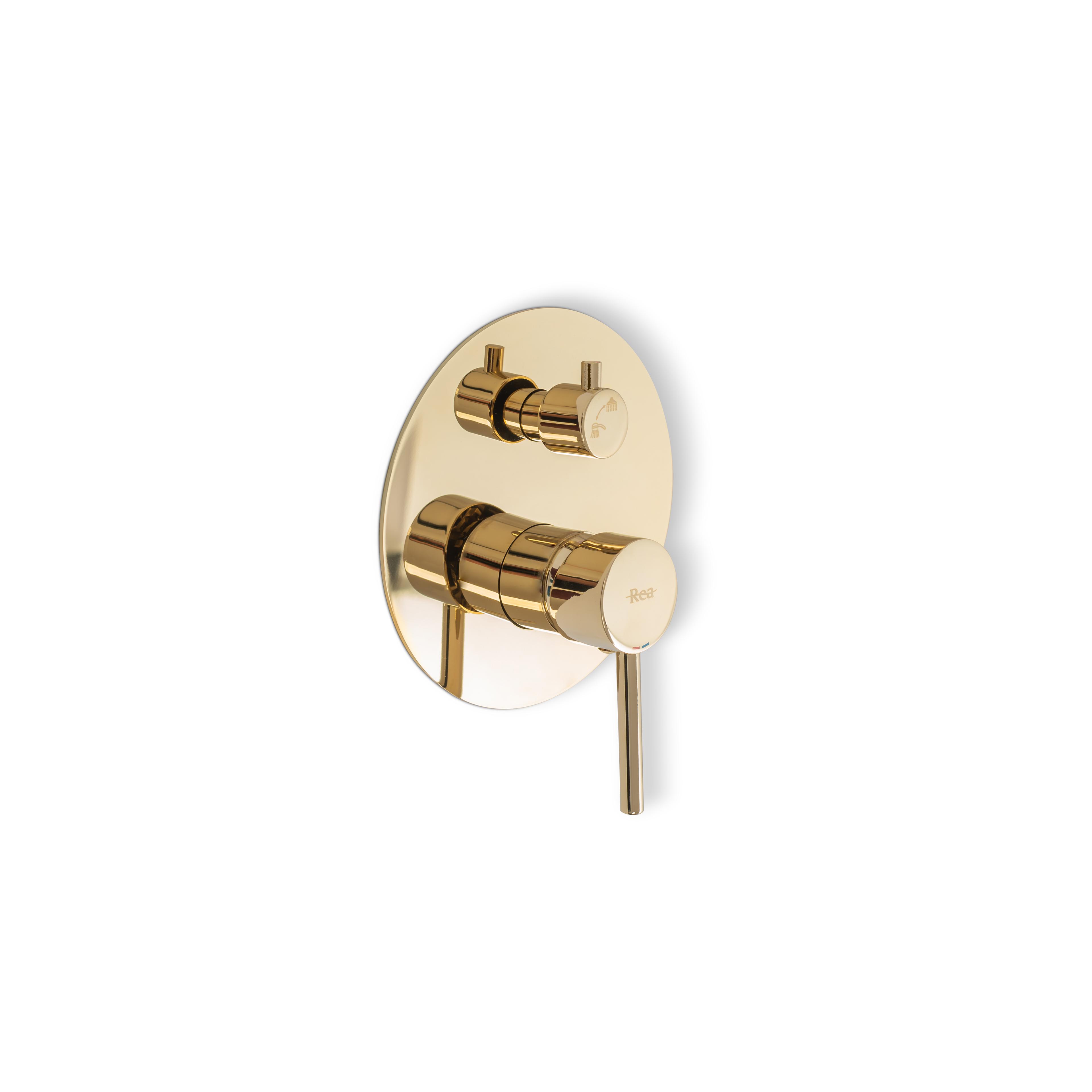 ДУШ СИСТЕМА за вграждане Rea Lungo L. Gold + BOX