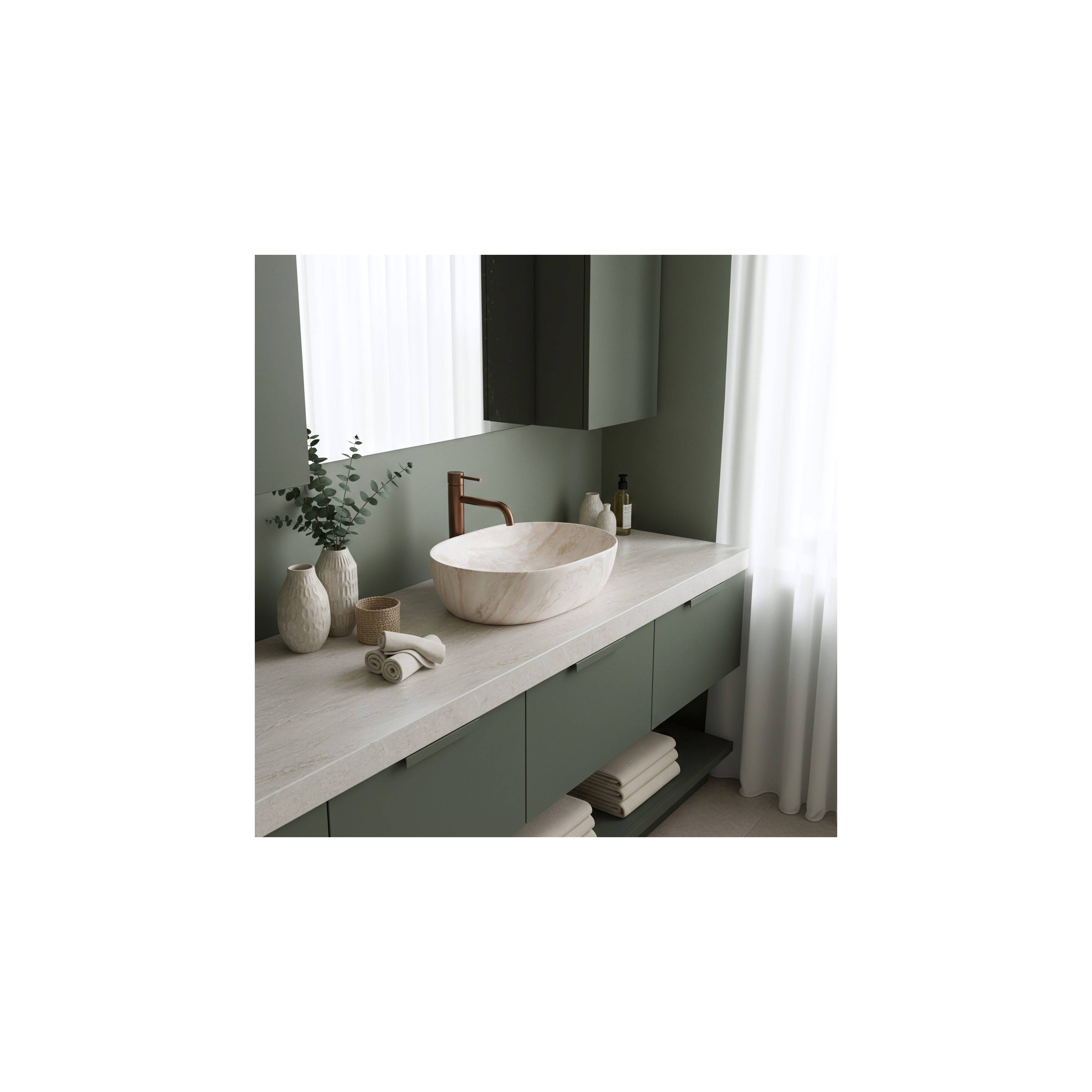 Aufsatzwaschbecken Rea Amelia Kallisto 48