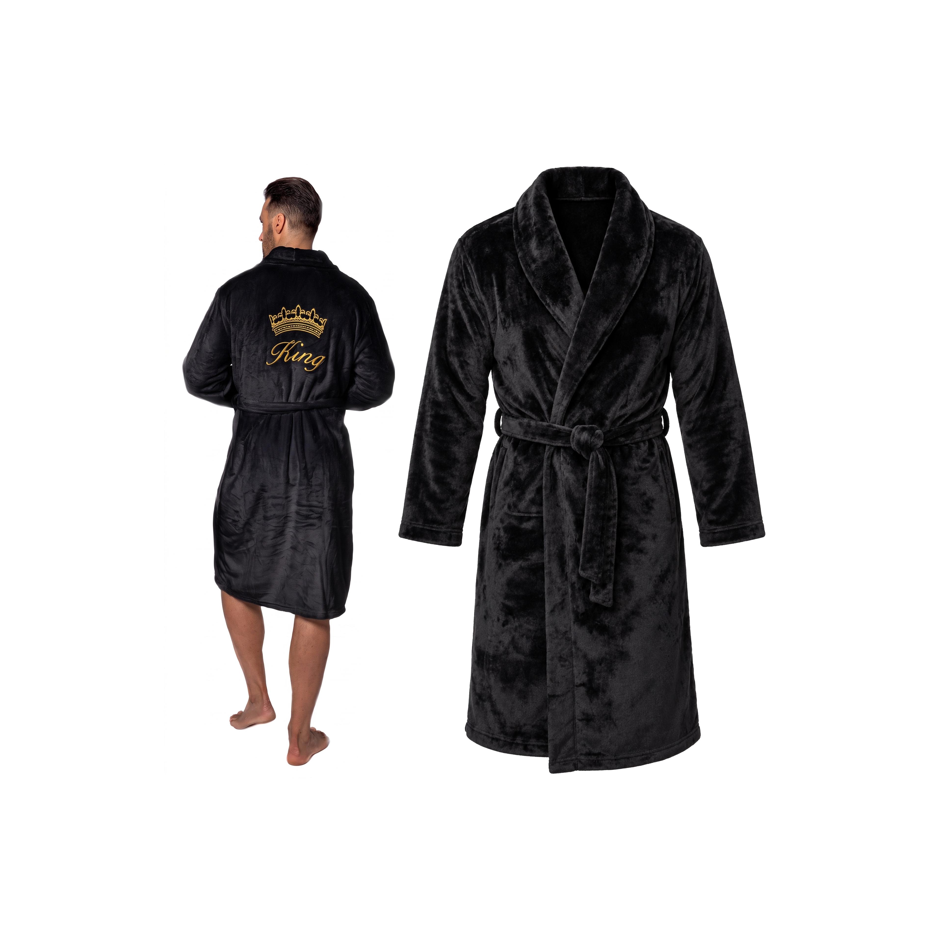 Халат MEN King Black collar