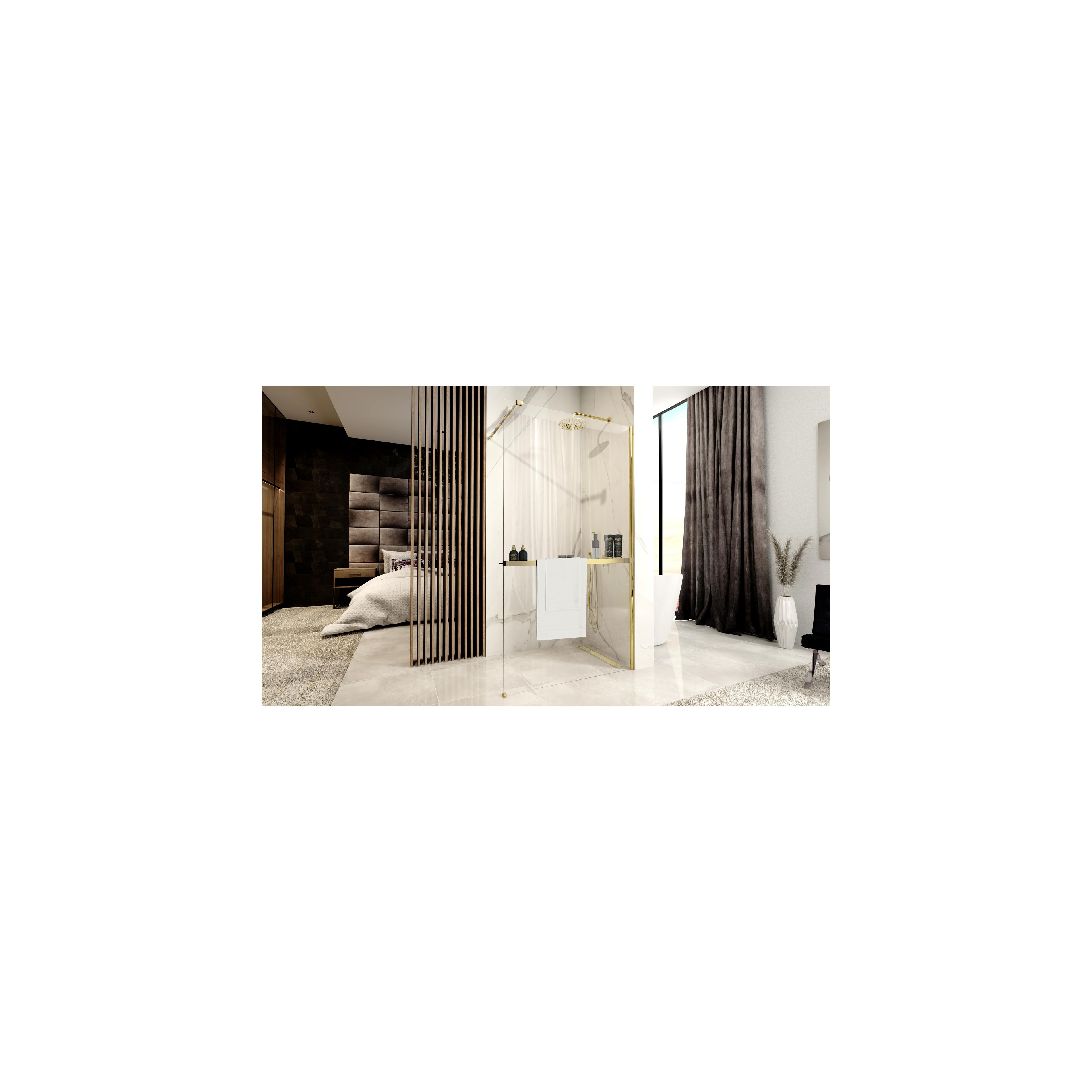 Duschwand Rea Aero Gold N 80 Walk In + EVO