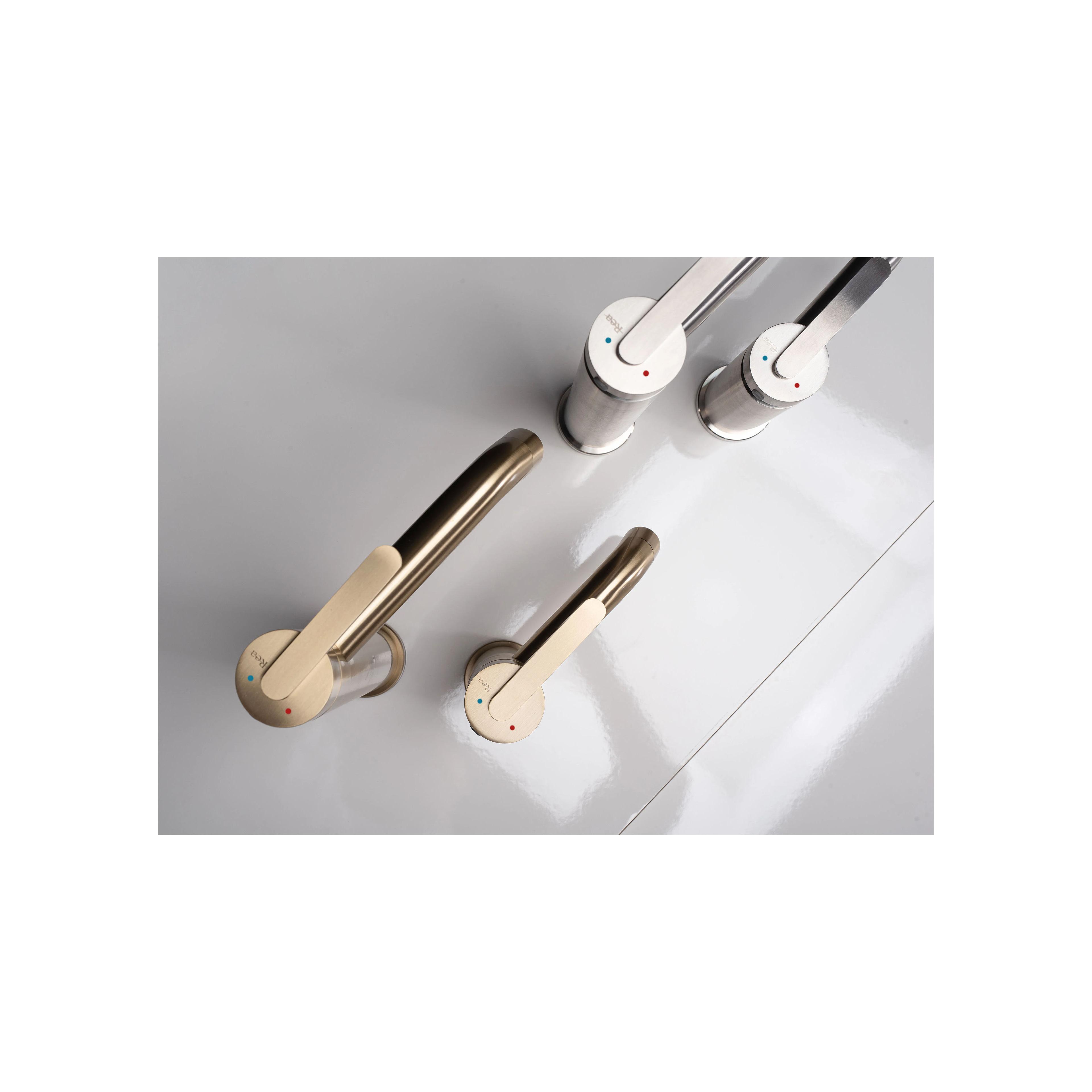 Waschbeckenarmatur Rea Ontario Brush Gold