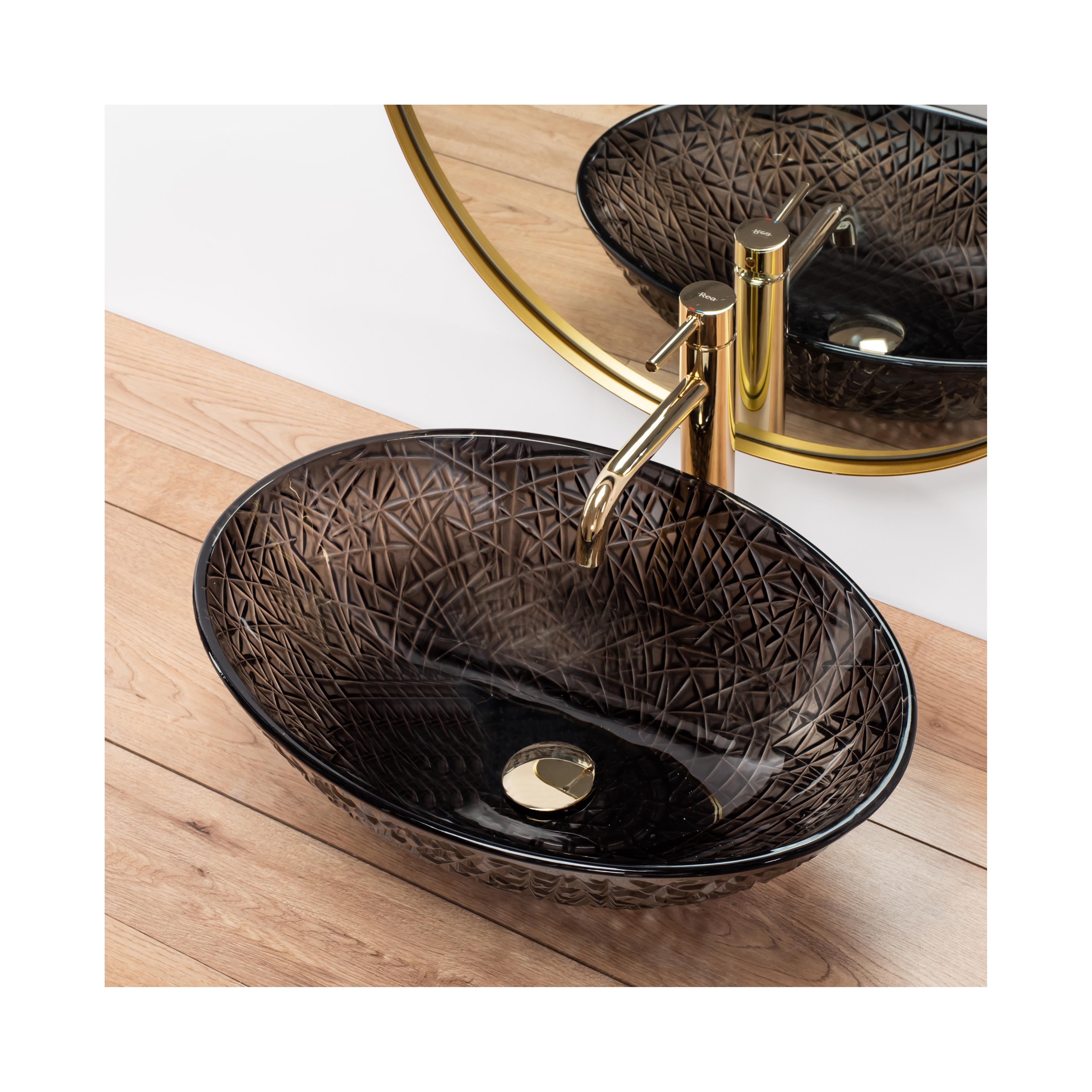 Countertop Basin REA FROST BLACK