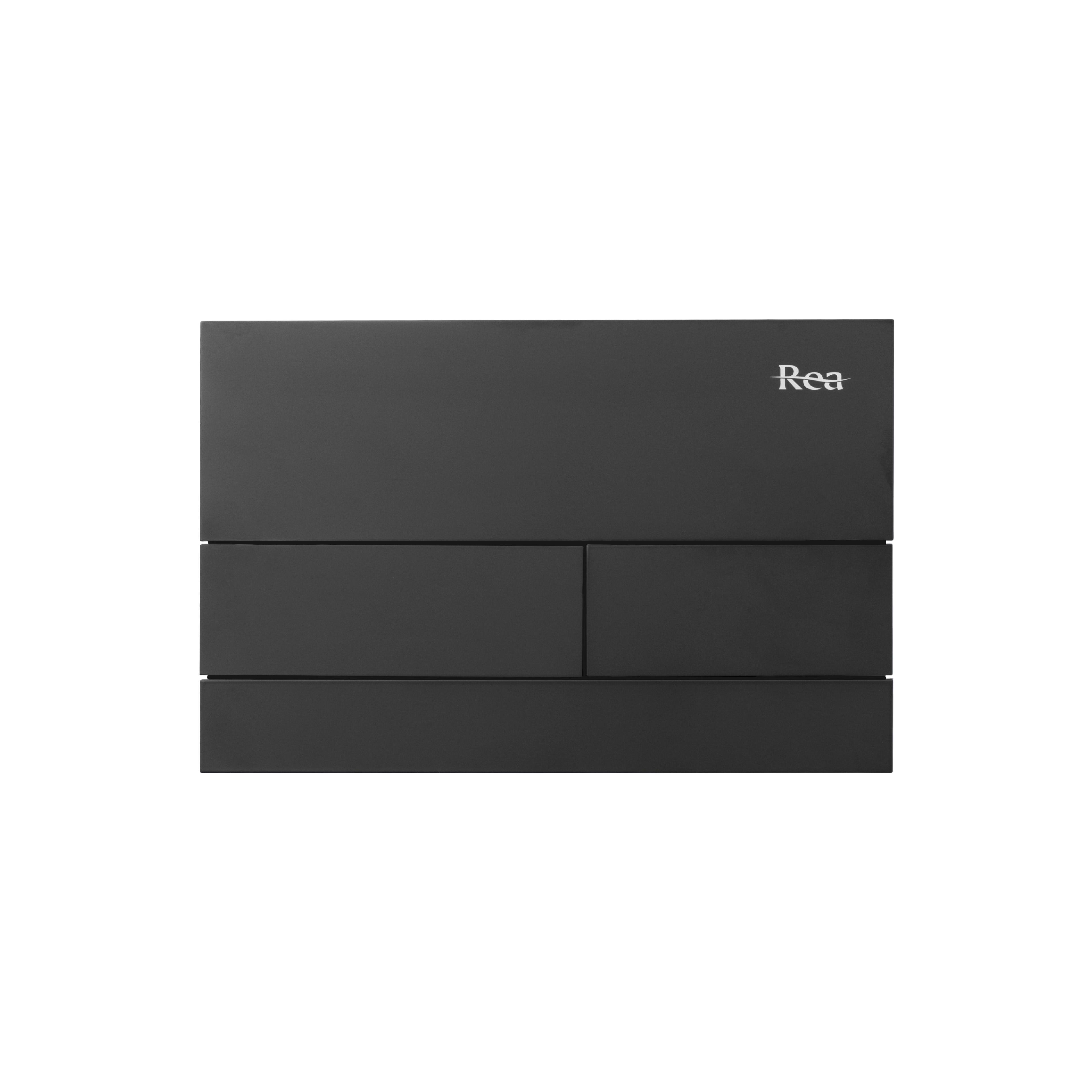 WC öblítő gomb K011A-Q és Slim024N Rea T Black Matt