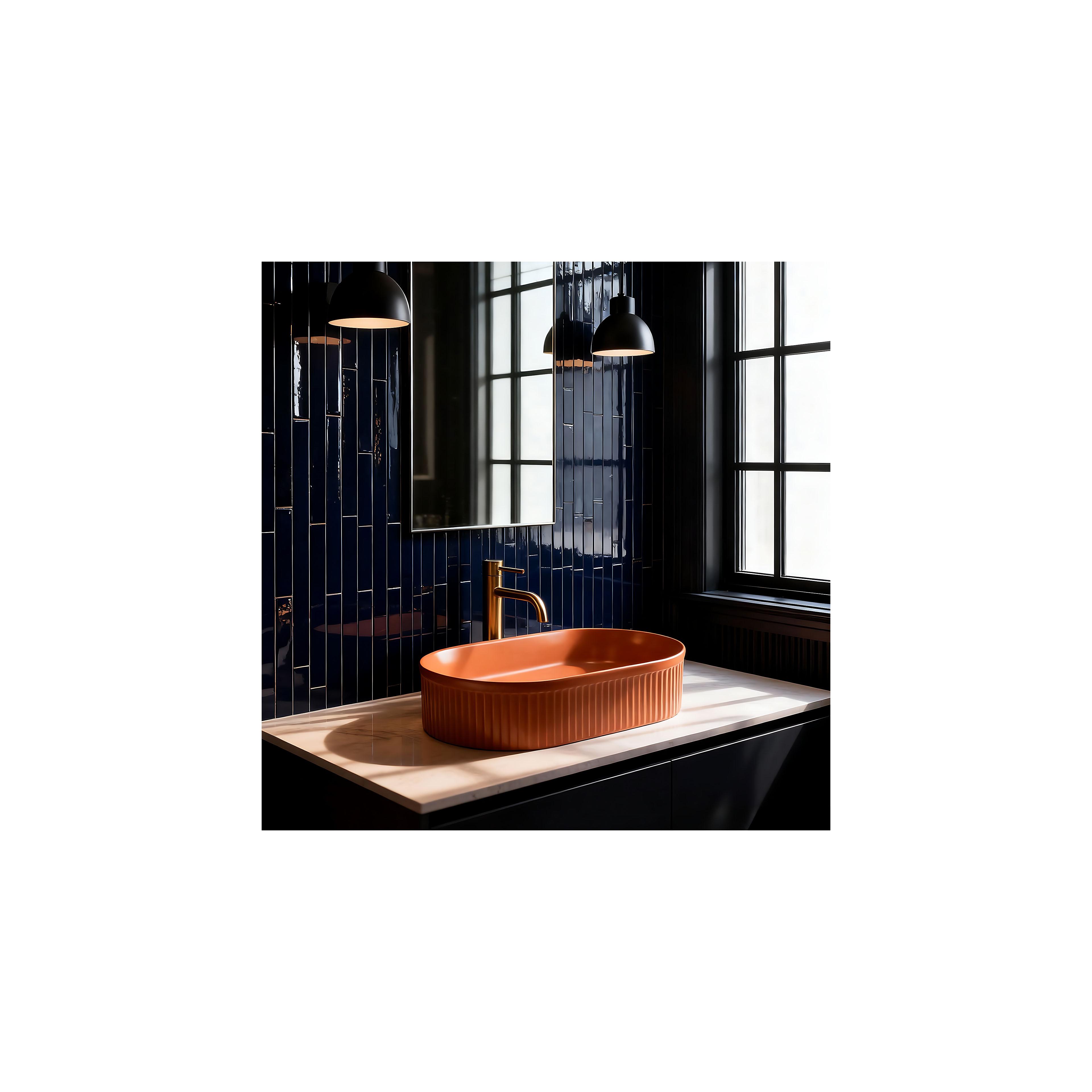 Countertop washbasin Rea Vanda Cinnamon Matt