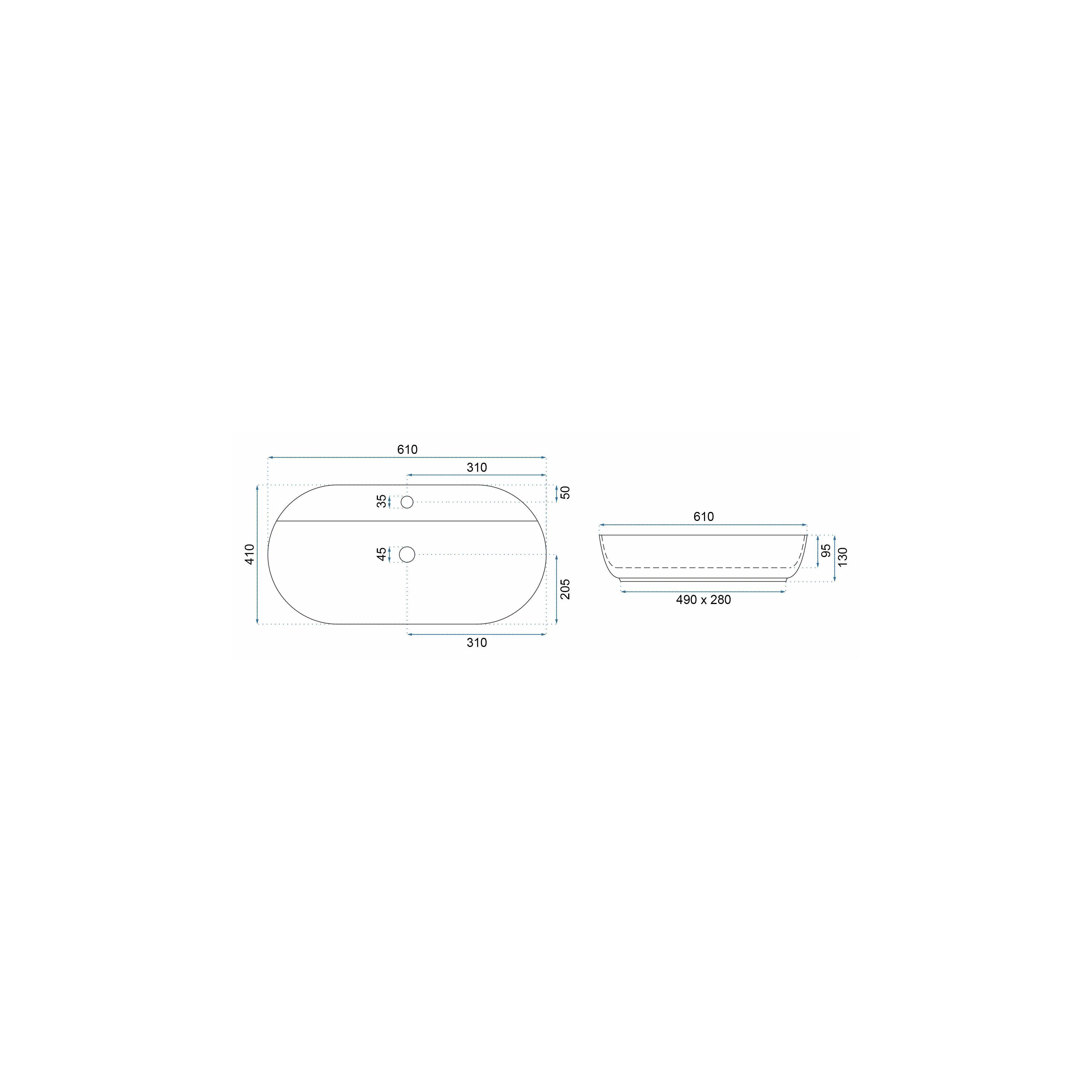 Countertop Basin REA Aura
