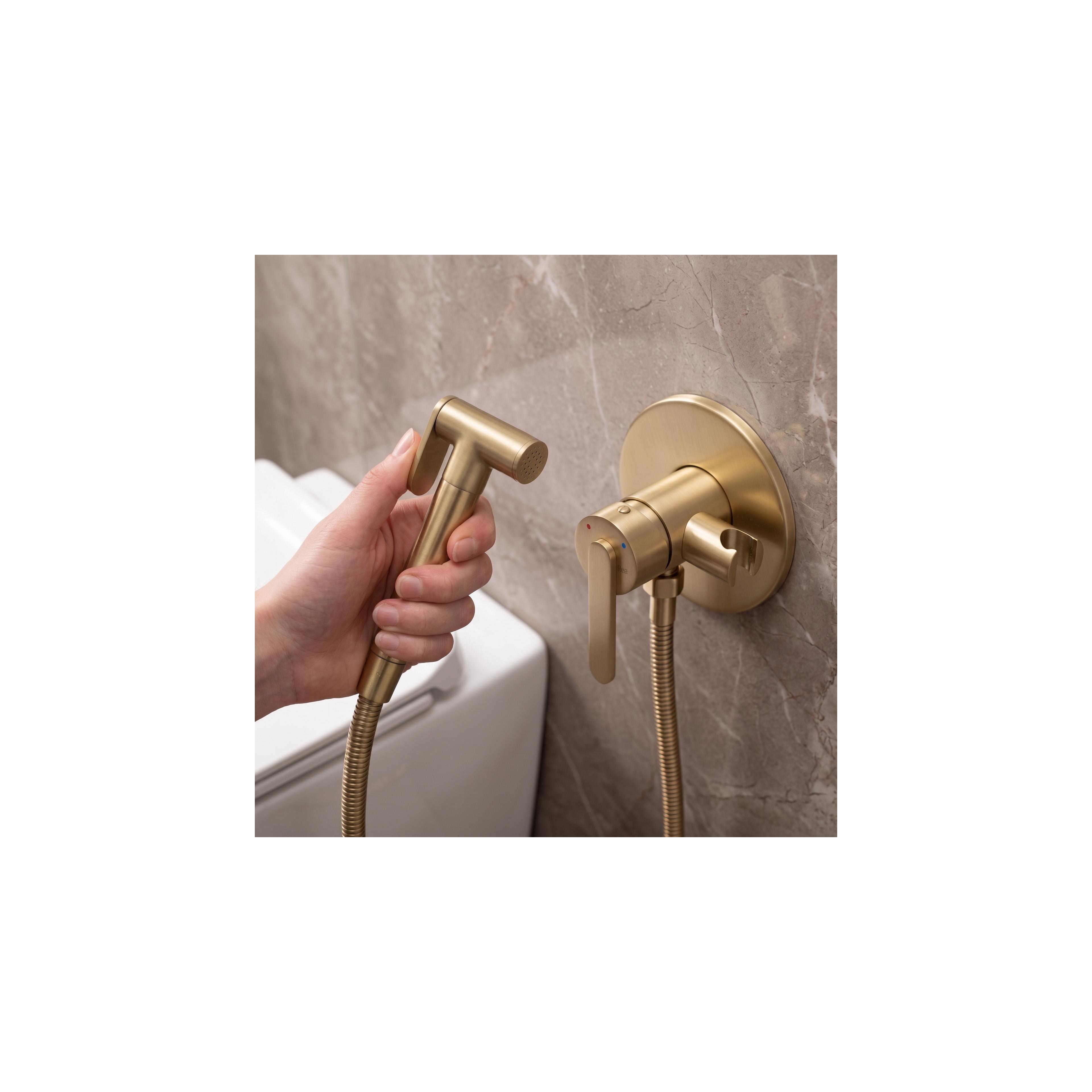 Bidetarmatur REA Ontario Brush Gold