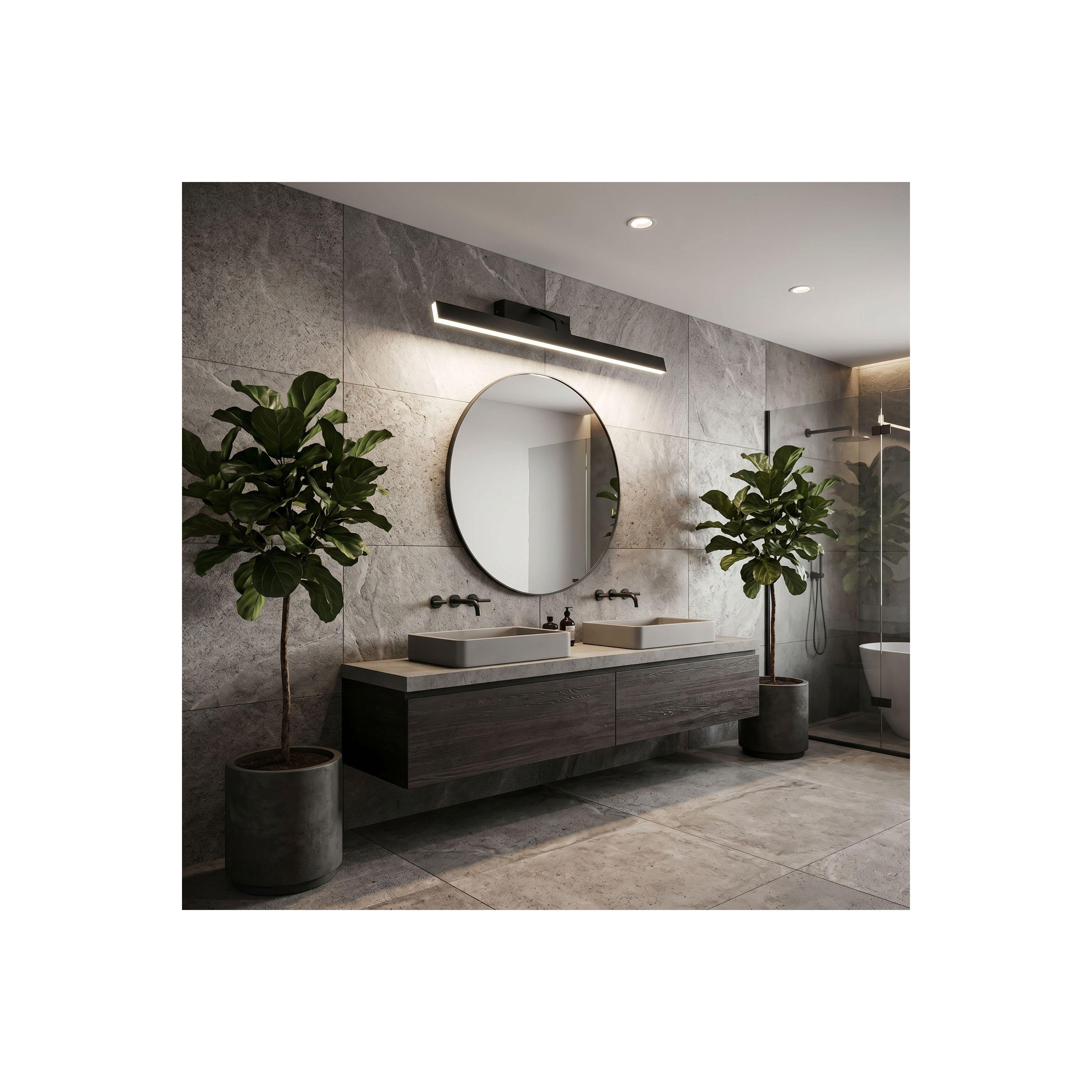 Bad LED-Wandleuchte SWE011-1W 58cm BLACK