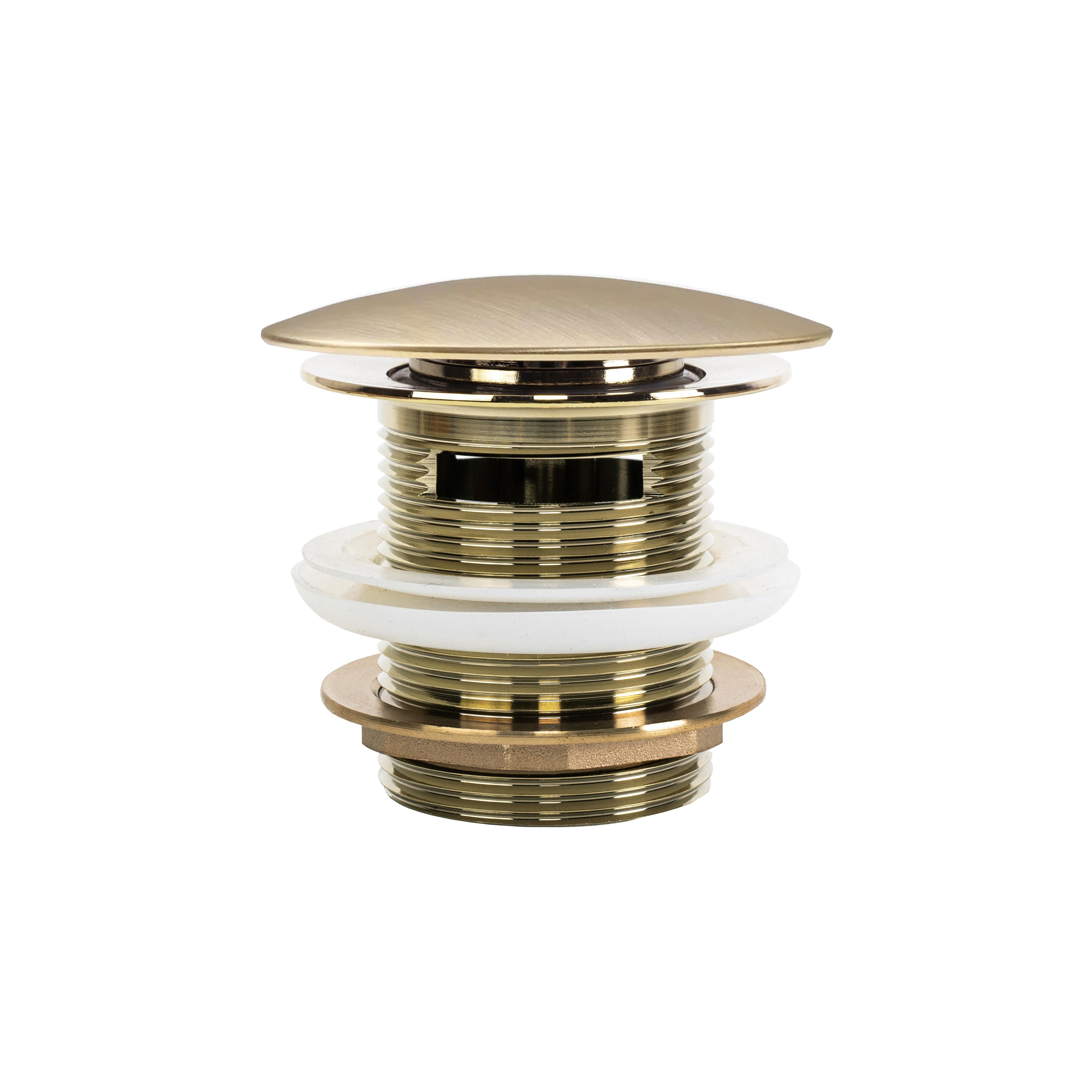 Universaali Klik-Klak Rea kylpyammetulppa, Brushed Gold, 6cm
