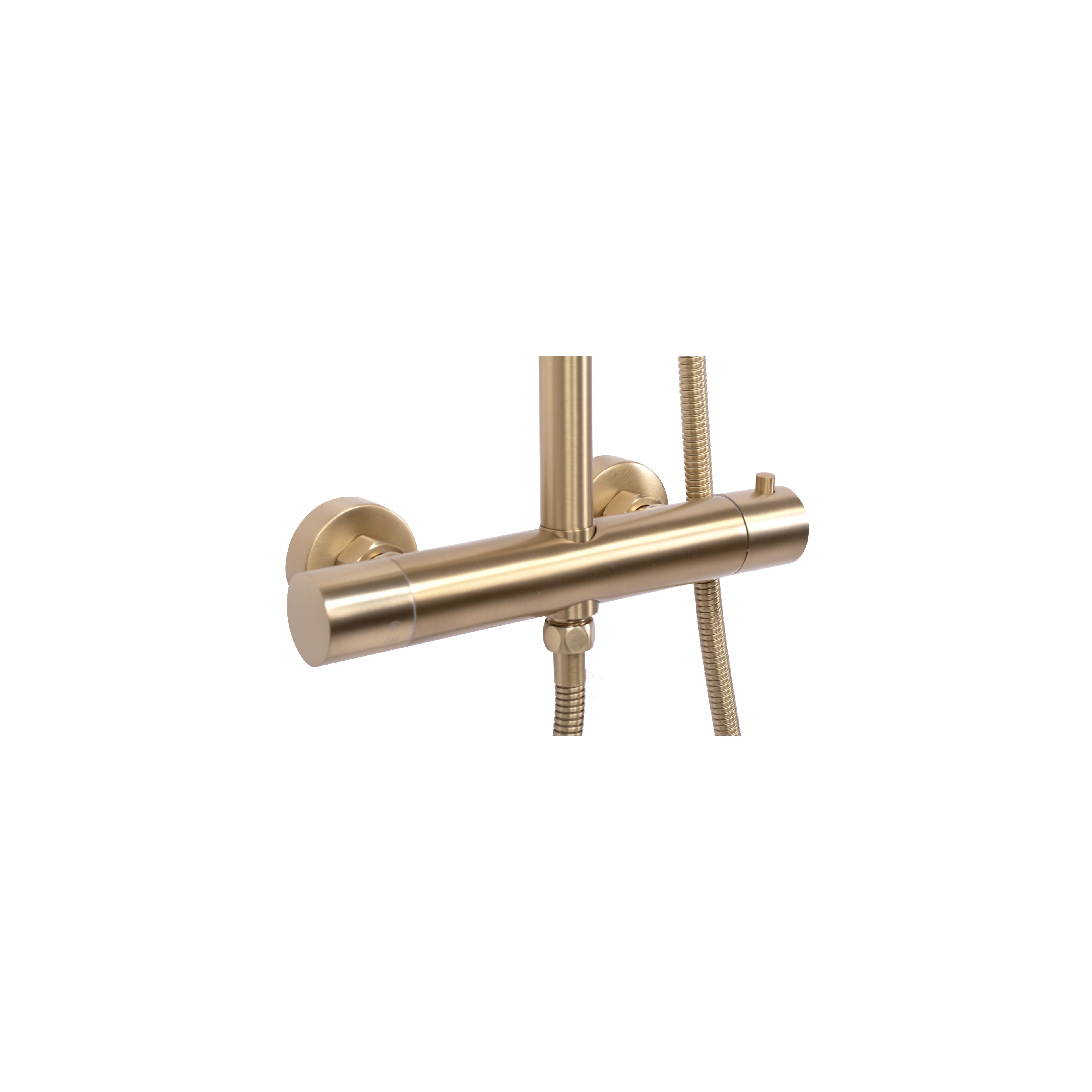 Duschgarnitur mit Thermostat REA VINCENT Gold Brush