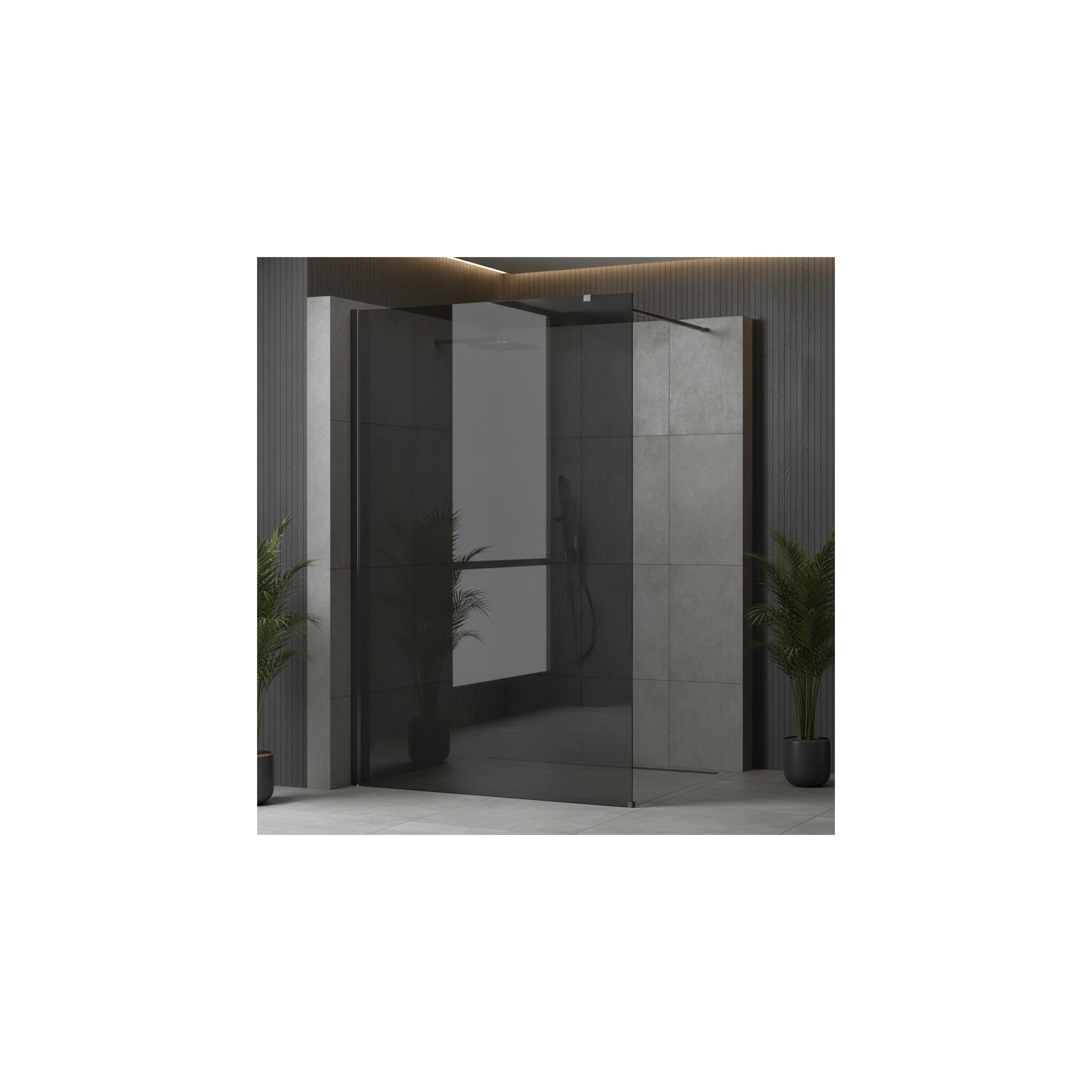 Duschwand Rea Flexi Grey / Titan 140