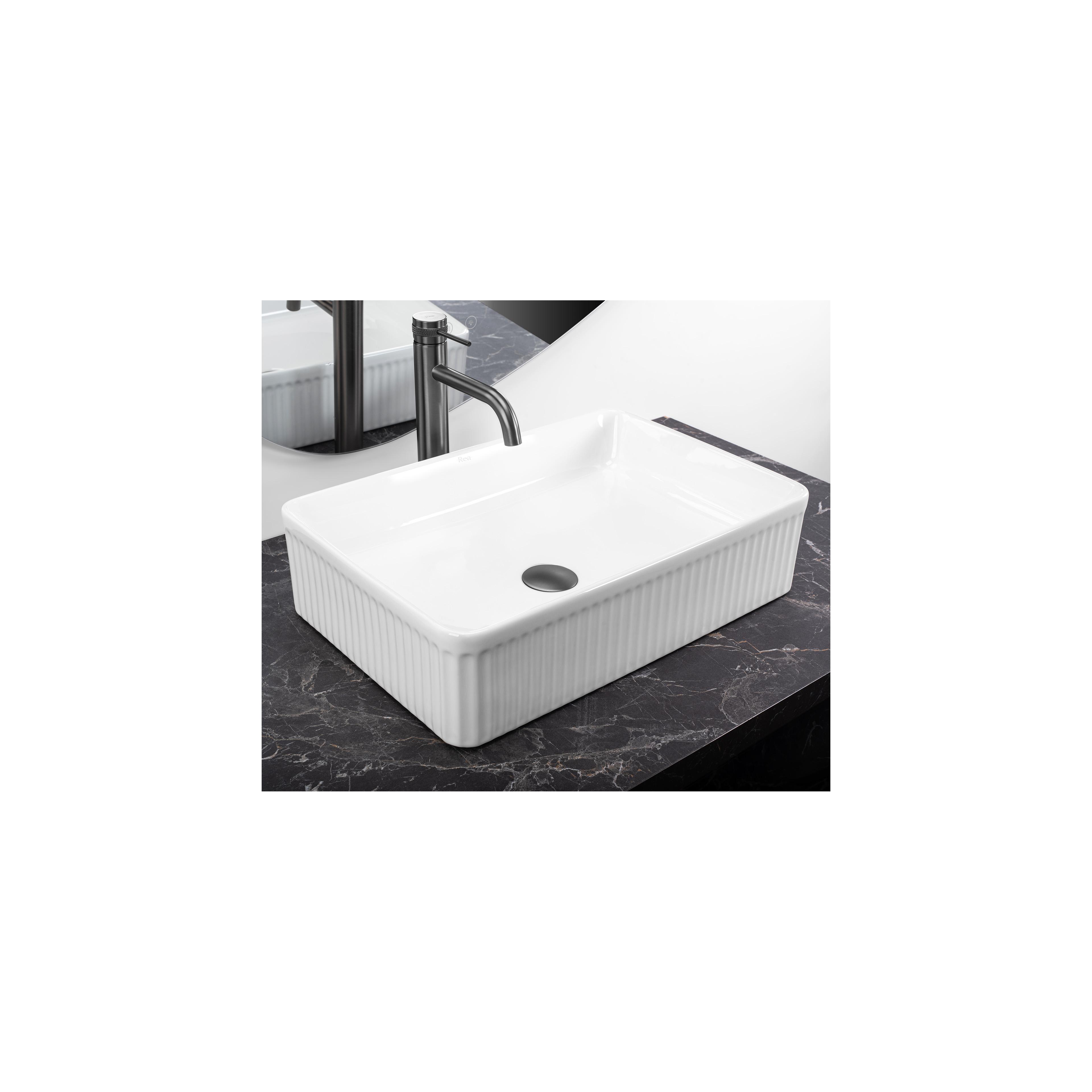Countertop washbasin Rea Fiorella