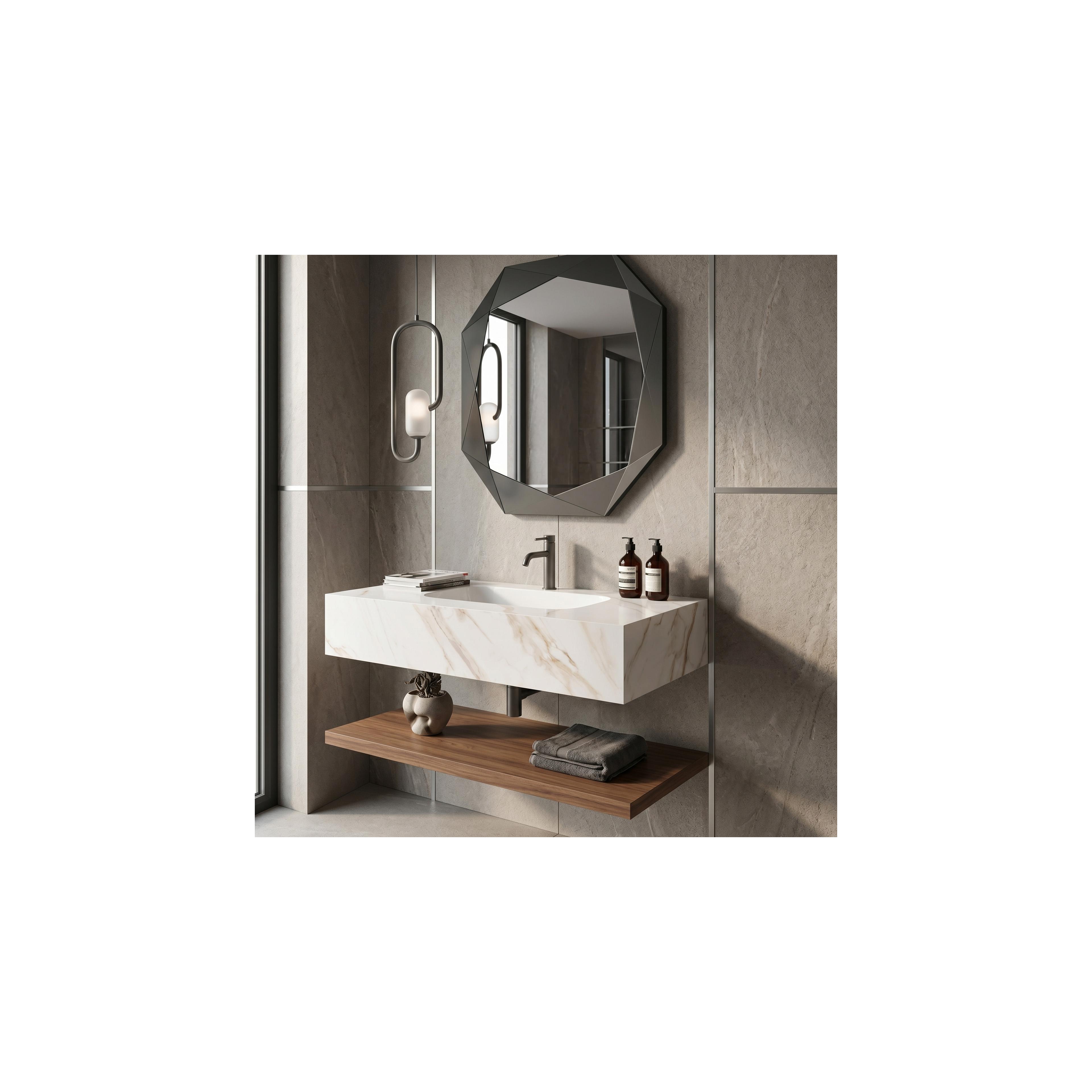Wandwaschbecken REA Aresa Grey Gold 80
