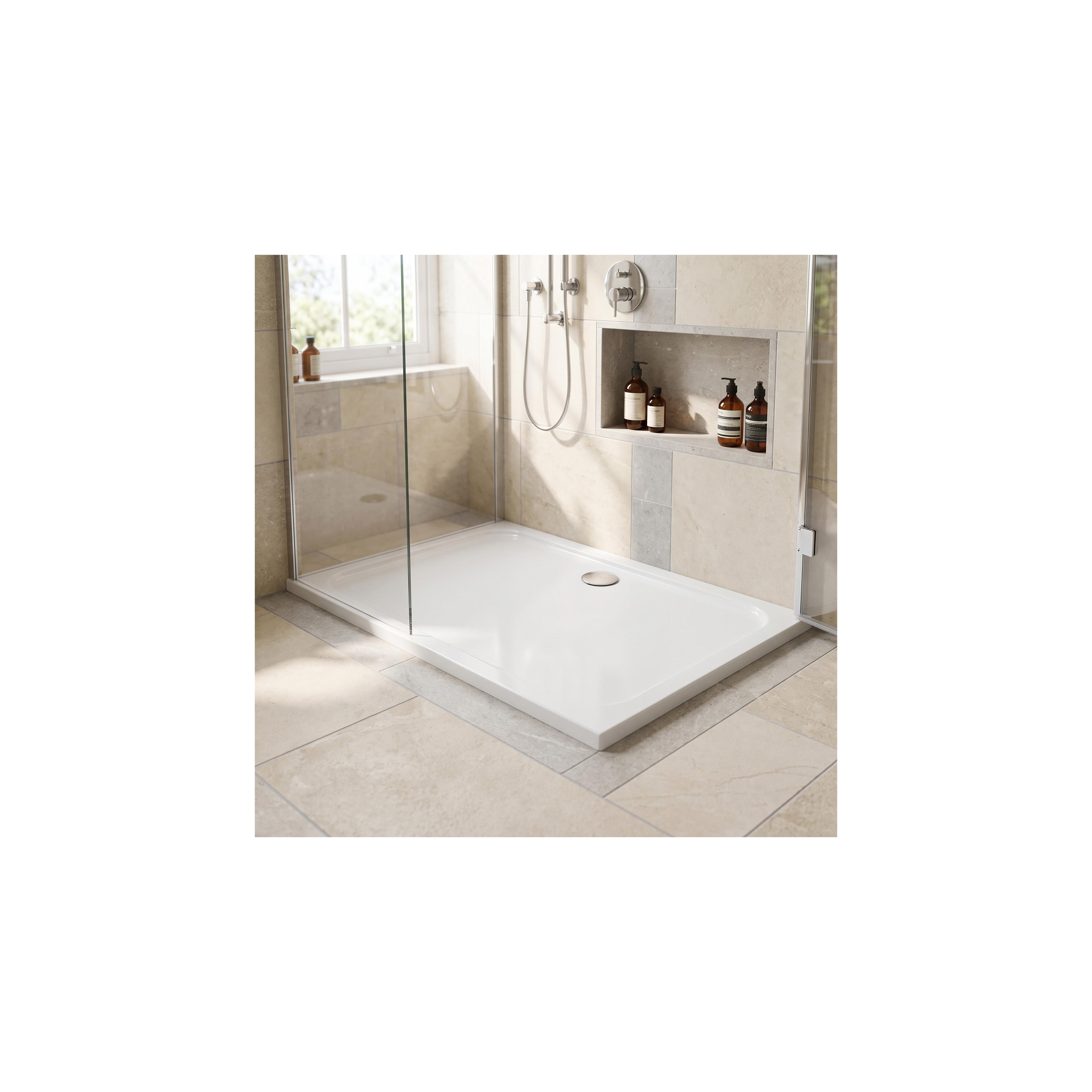 Akrylfat till dusch Rea Belmond vit 80x100 Chrome