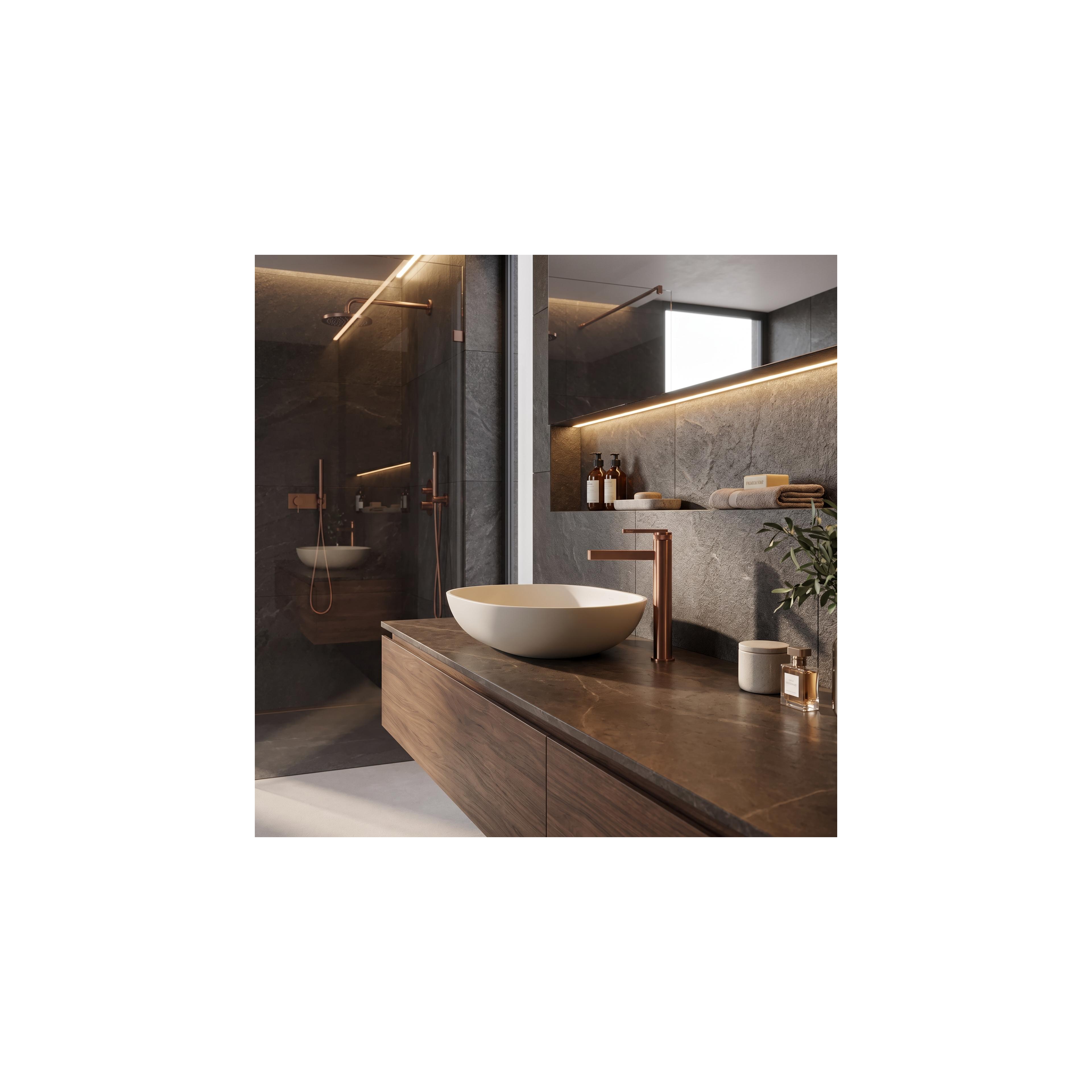 Bathroom faucet Rea Grace Brush Copper High