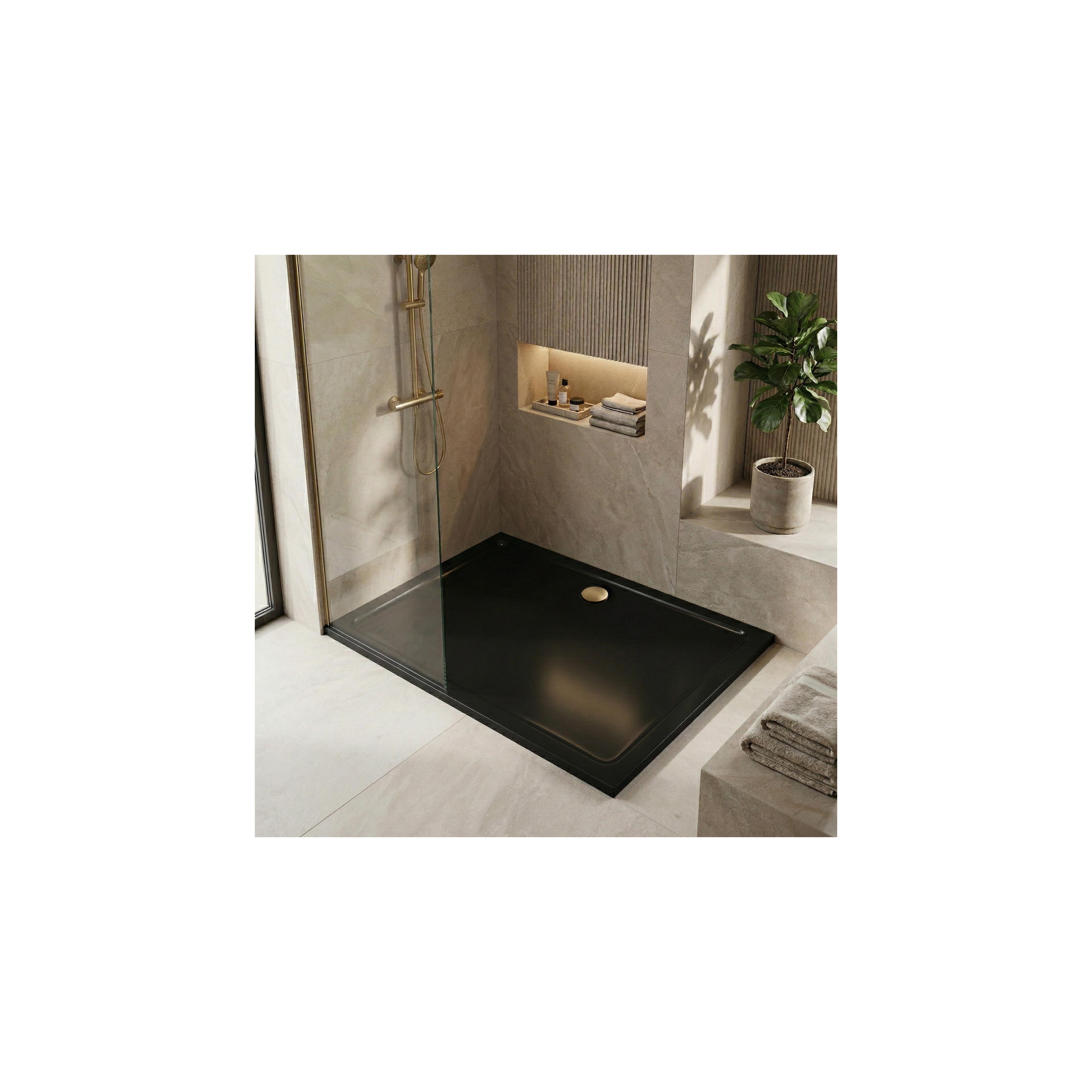 Acryl Duschwanne Rea Savoy Black 80x100