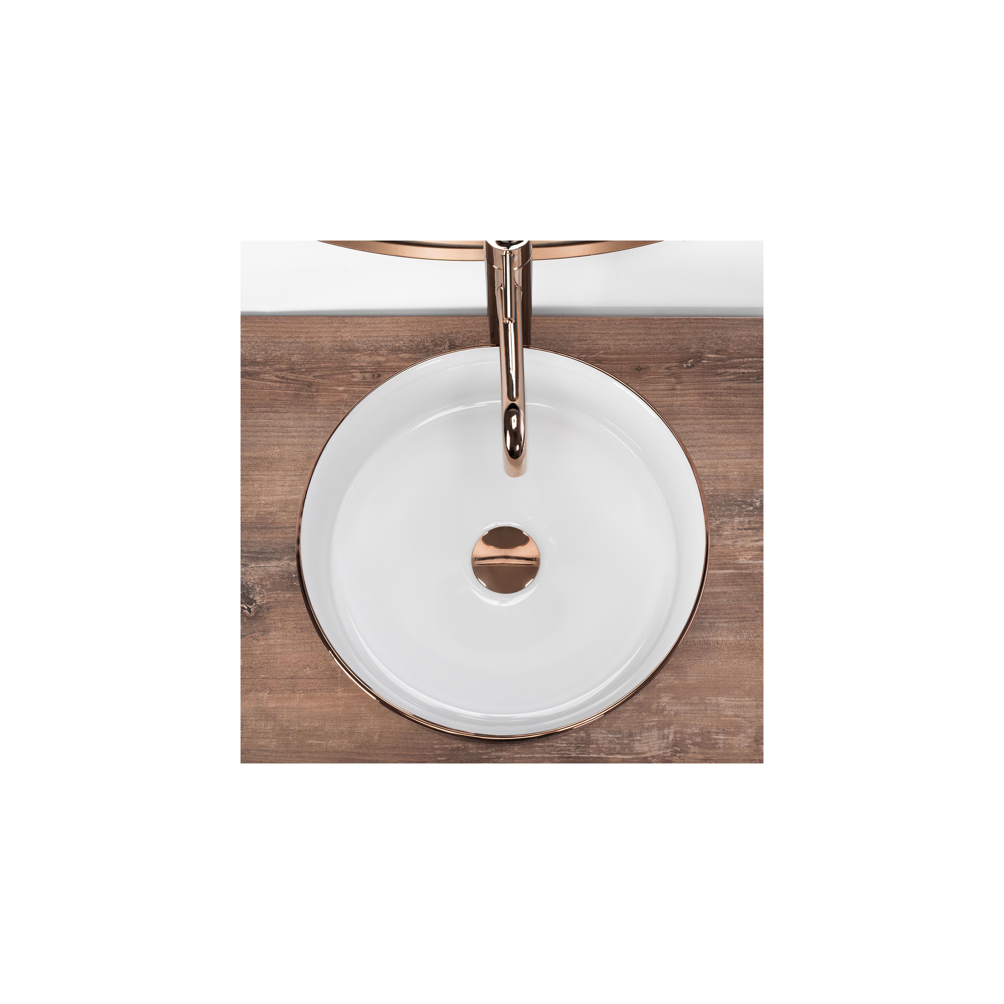 Vasque à poser Rea Sami Brush Rose Gold