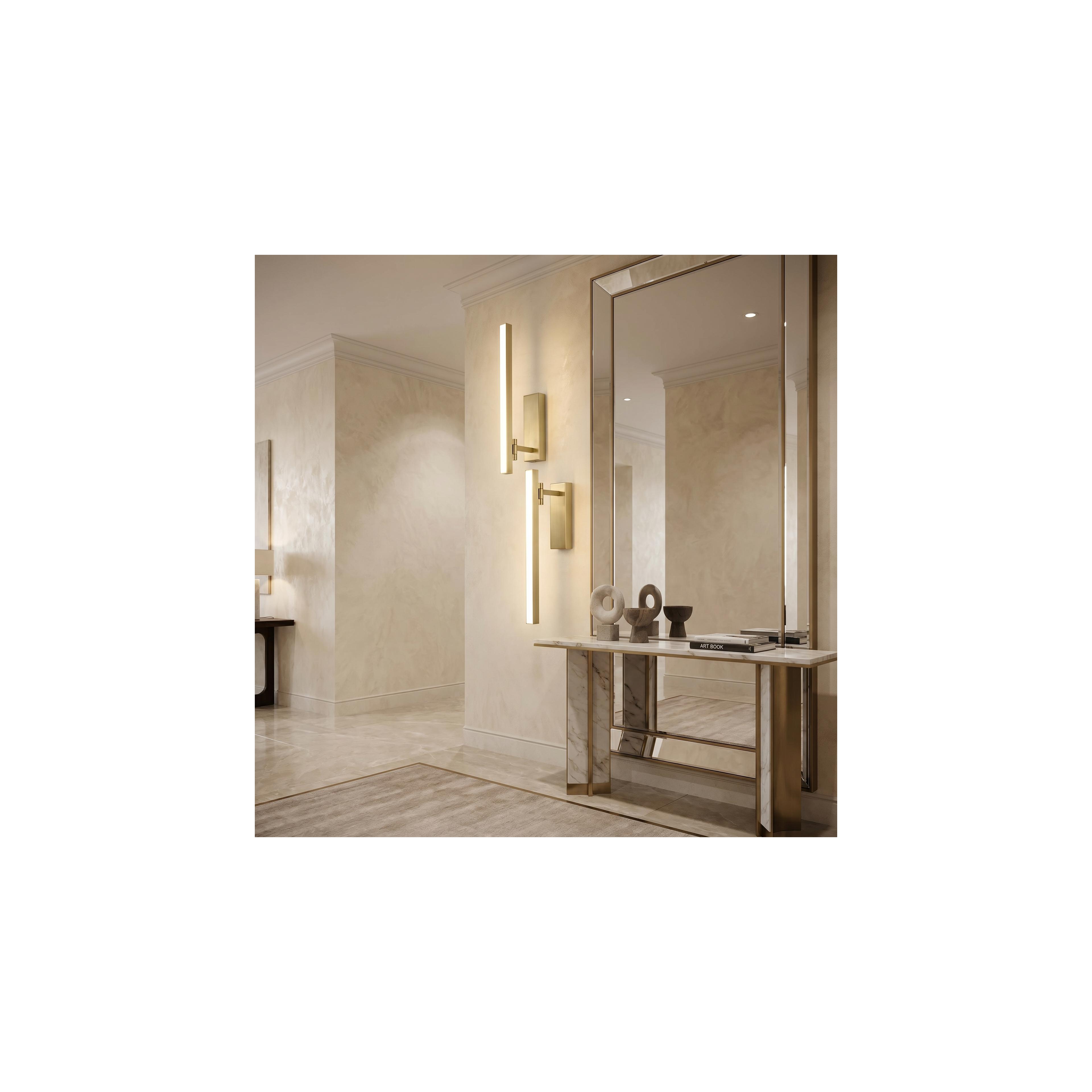 Bad LED-Wandleuchte SWE031-1W 40cm Brush Gold