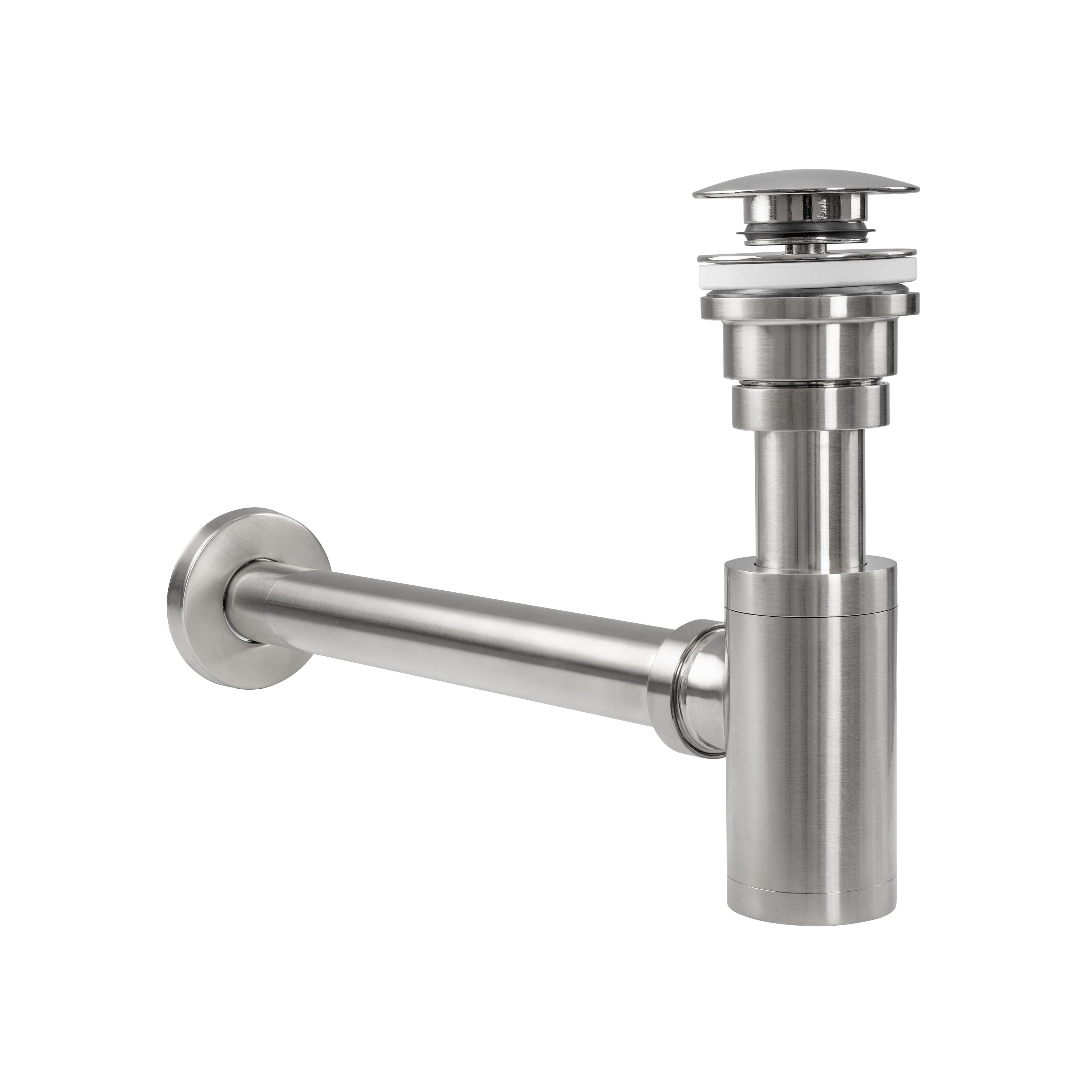 Siphon Klik-Klak Universal REA BRUSH NICKLE INOX