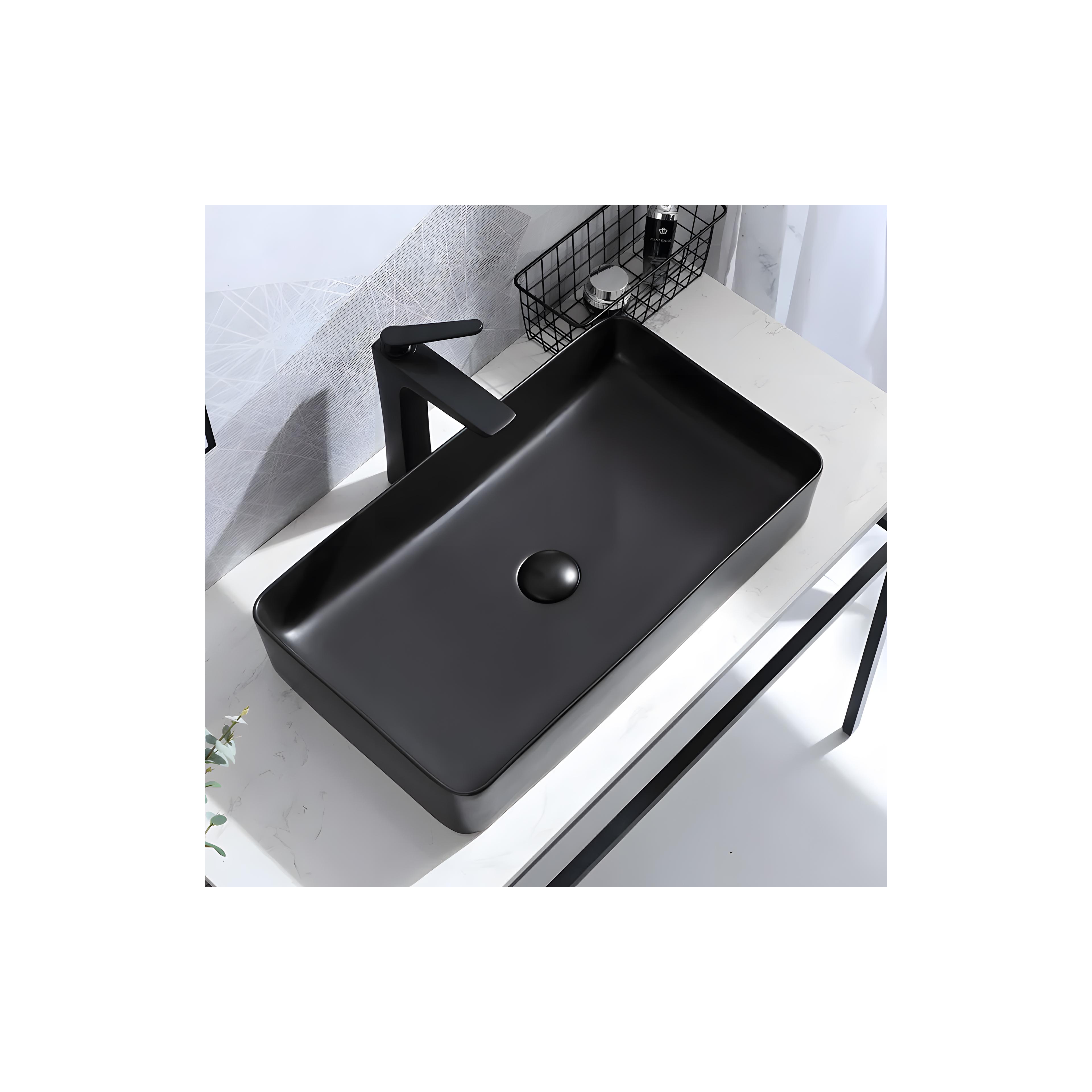 Aufsatzwaschbecken Denis black Mat