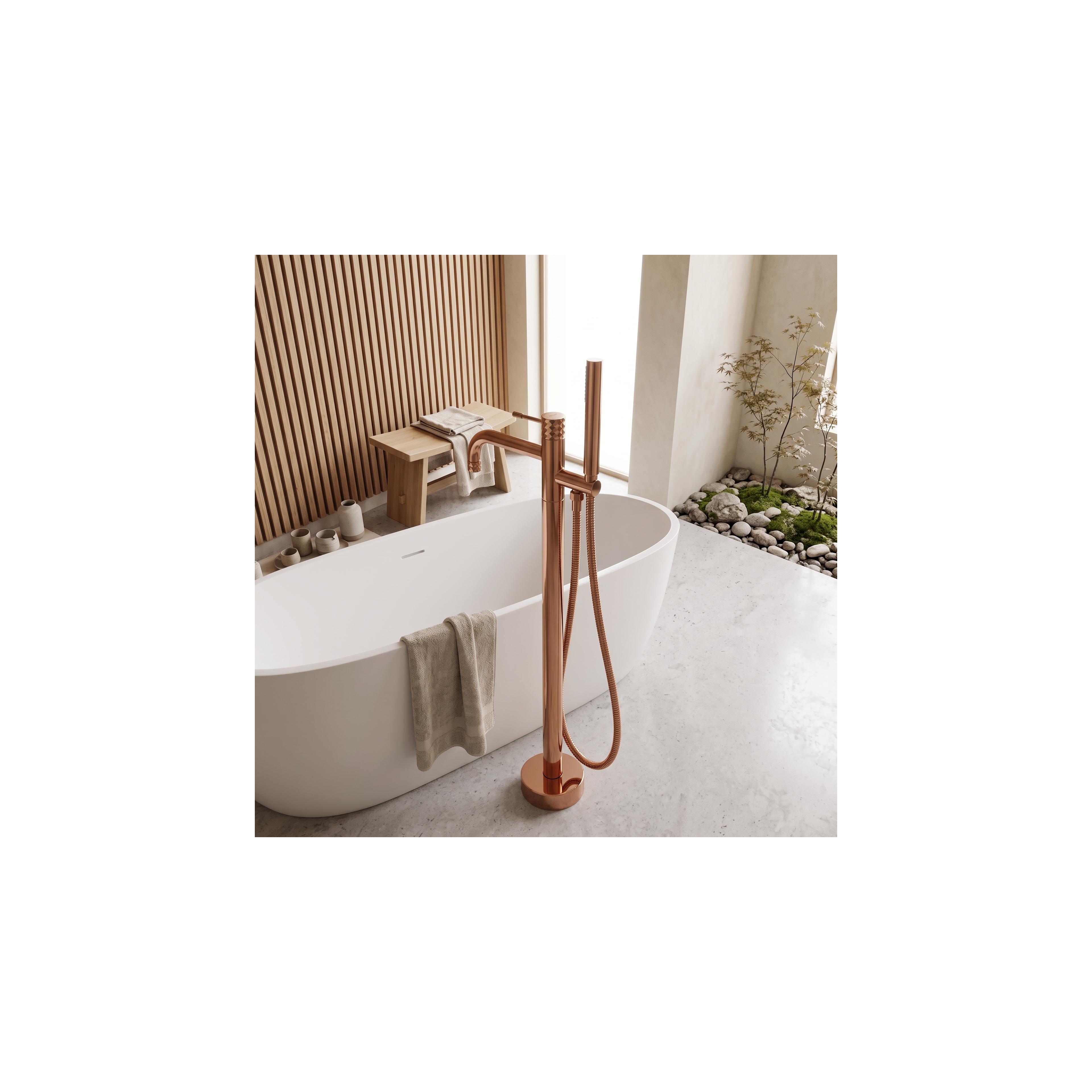 Free-standing faucet Rea Lungo Diamond Copper