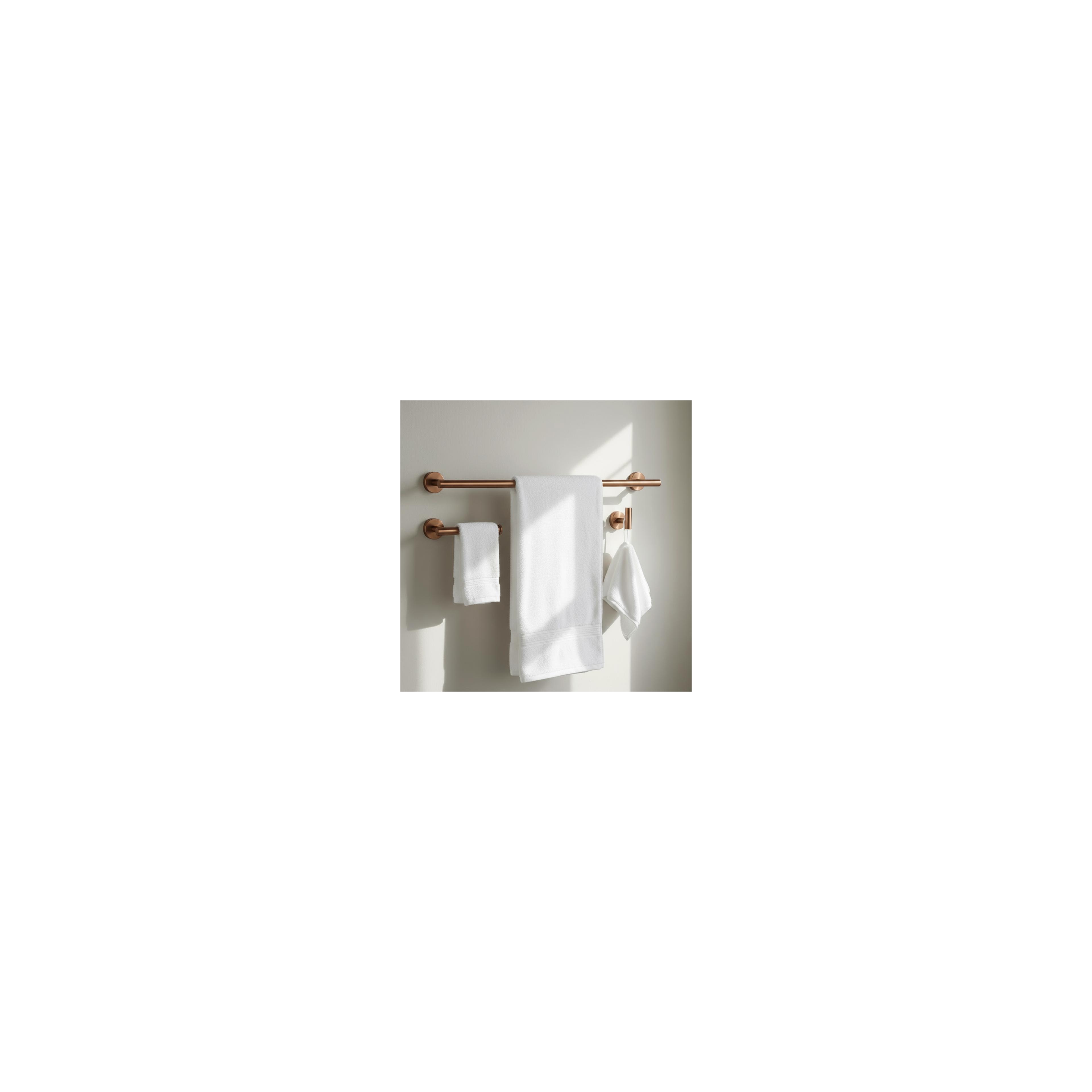 Badezimmer-Accessoire-Set Ari Brush Copper 4-teilig