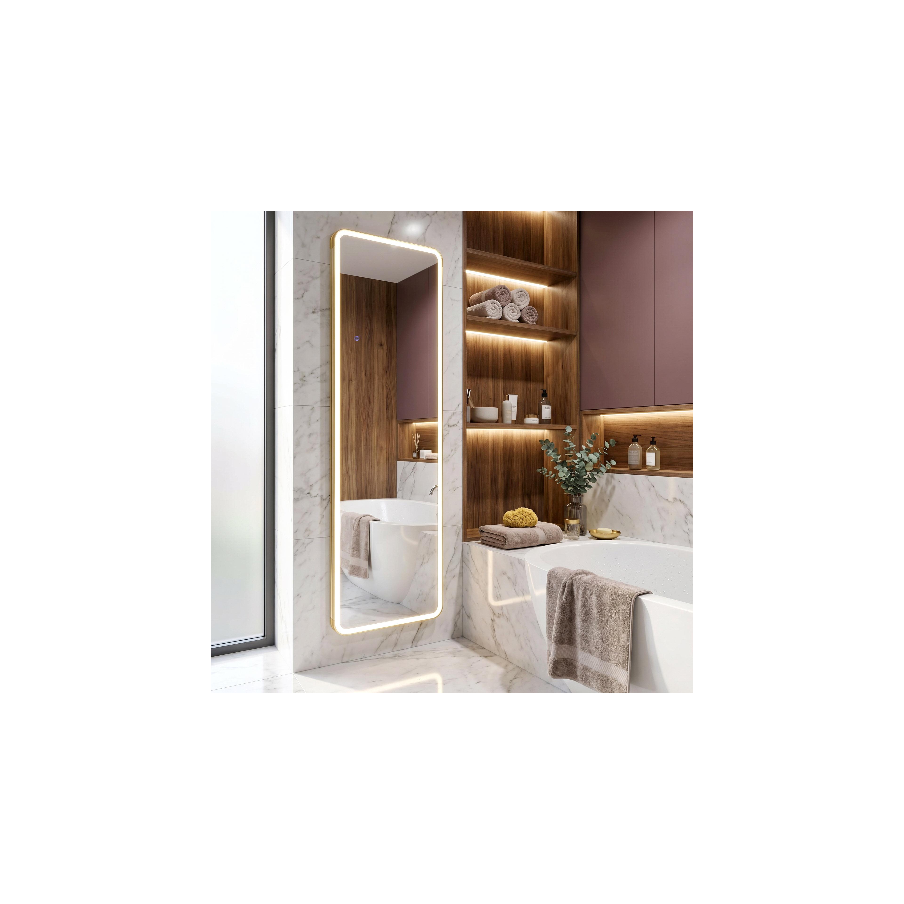 Veidrodis LED Classico 60x170cm Brush Gold