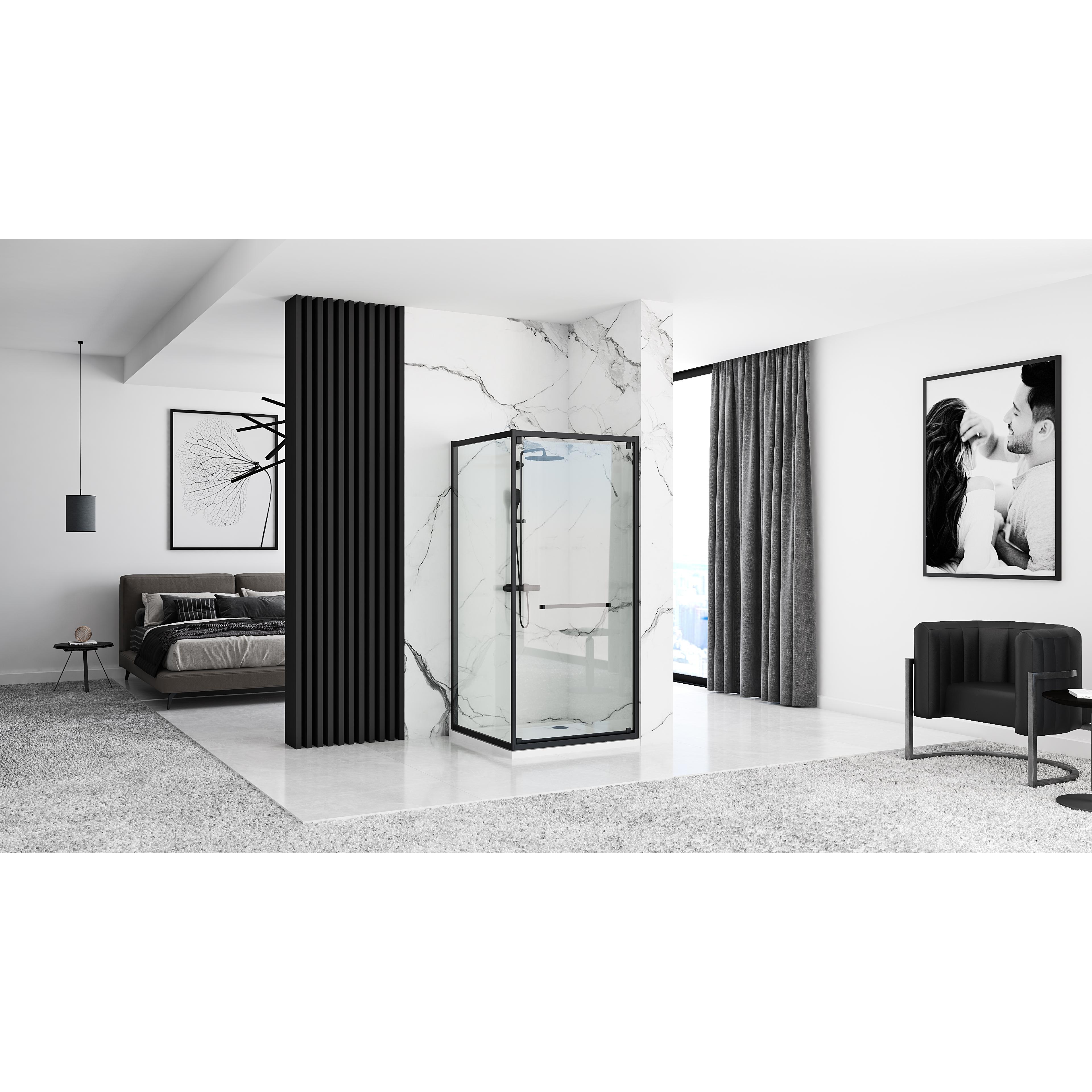 Душевая кабина Rea Space In Black 80x100