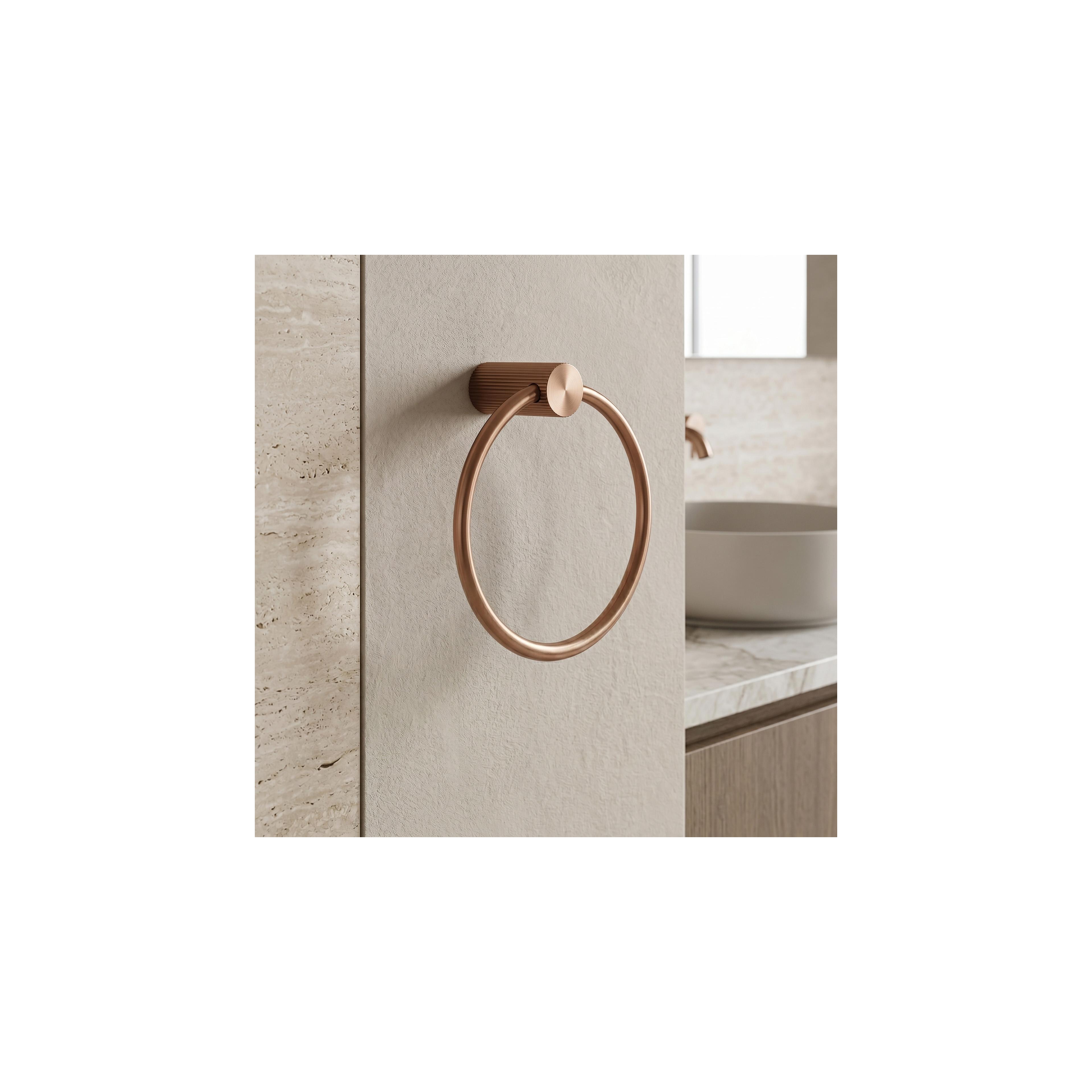 Badezimmerhaken Ring 64106 SOLO Brush Copper