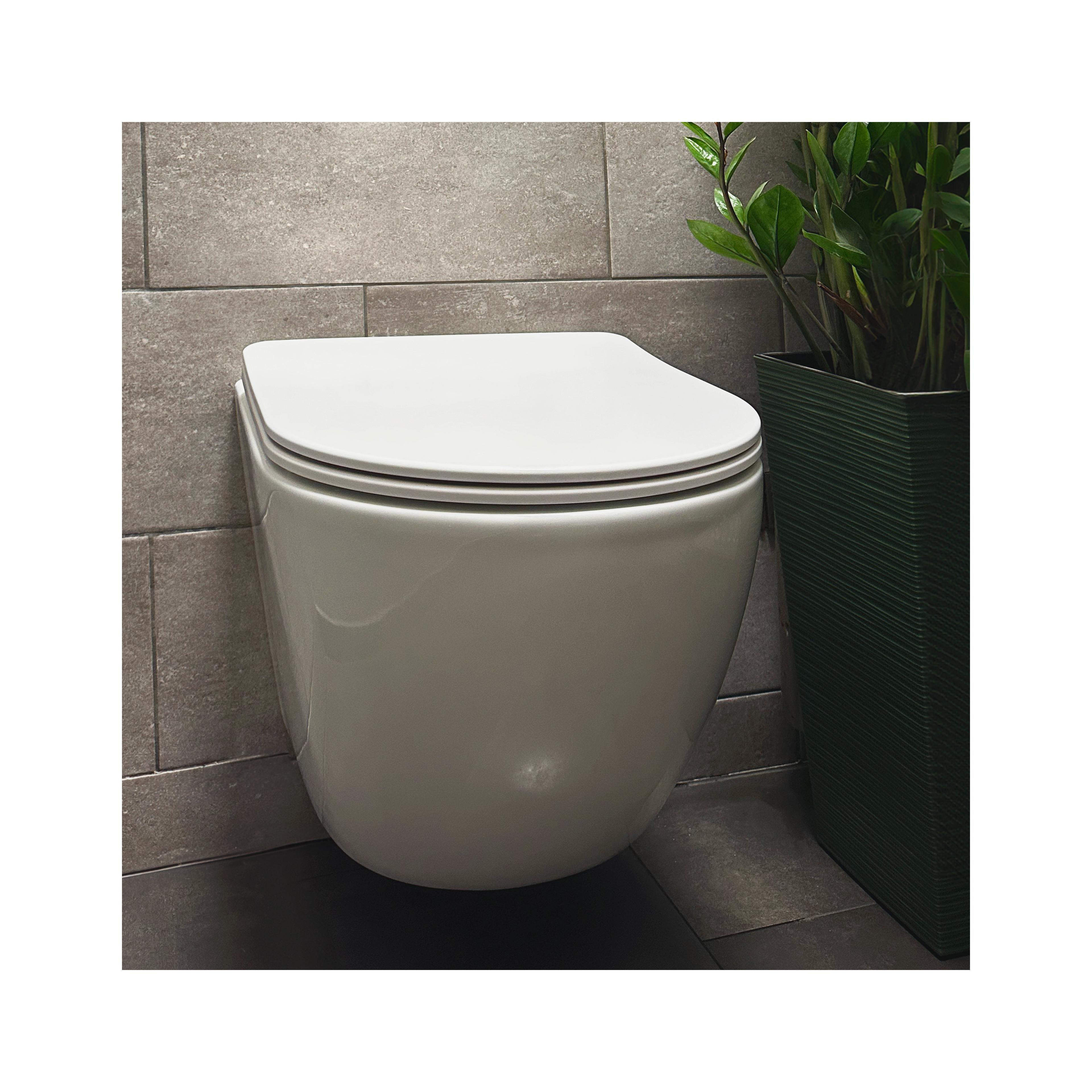Toilet bowl Rea Carlo Mini Tornado Rimless Flat N