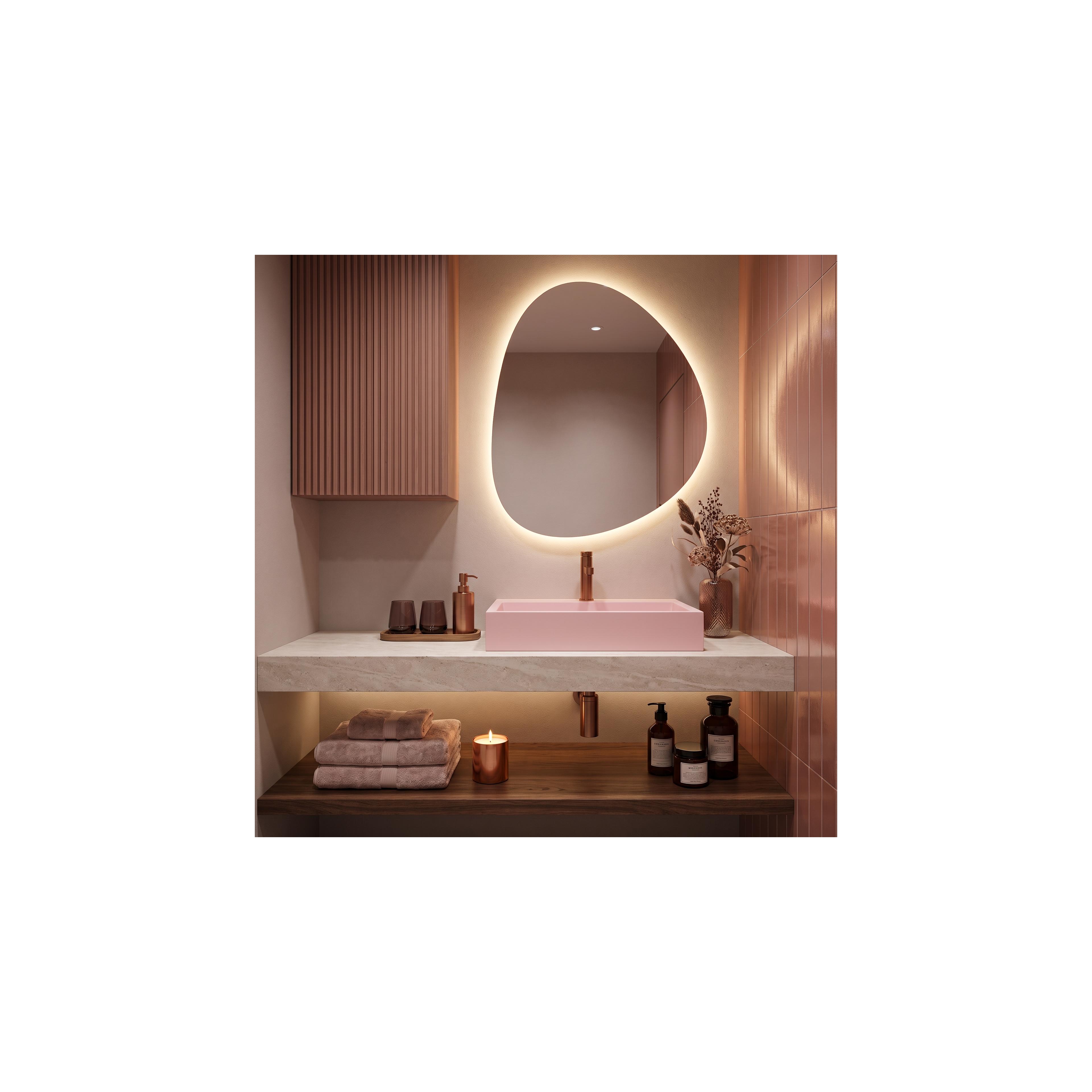 Lavatório conglomerado GOYA PINK 50CM