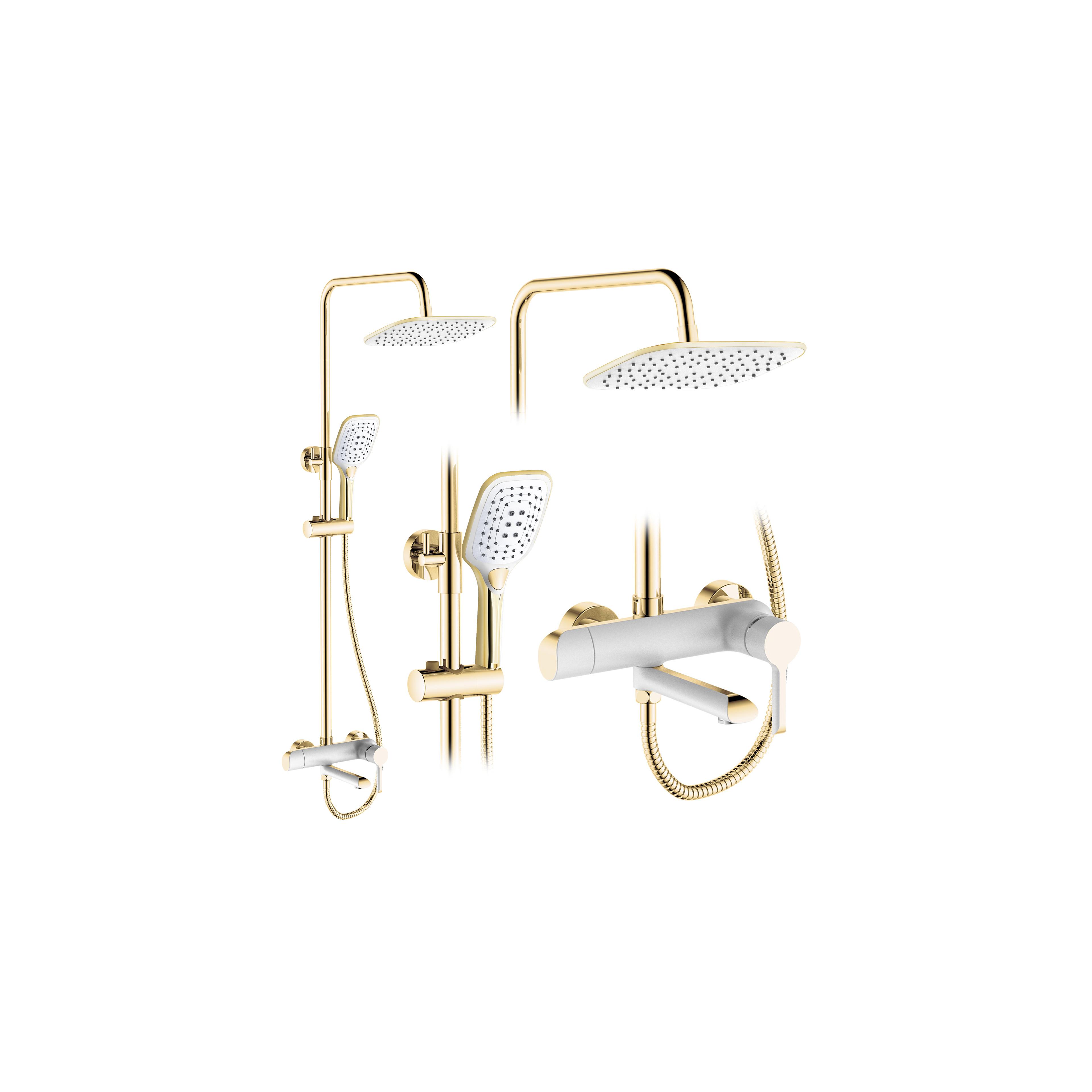 Duschgarnitur REA MELIA  WHITE GOLD