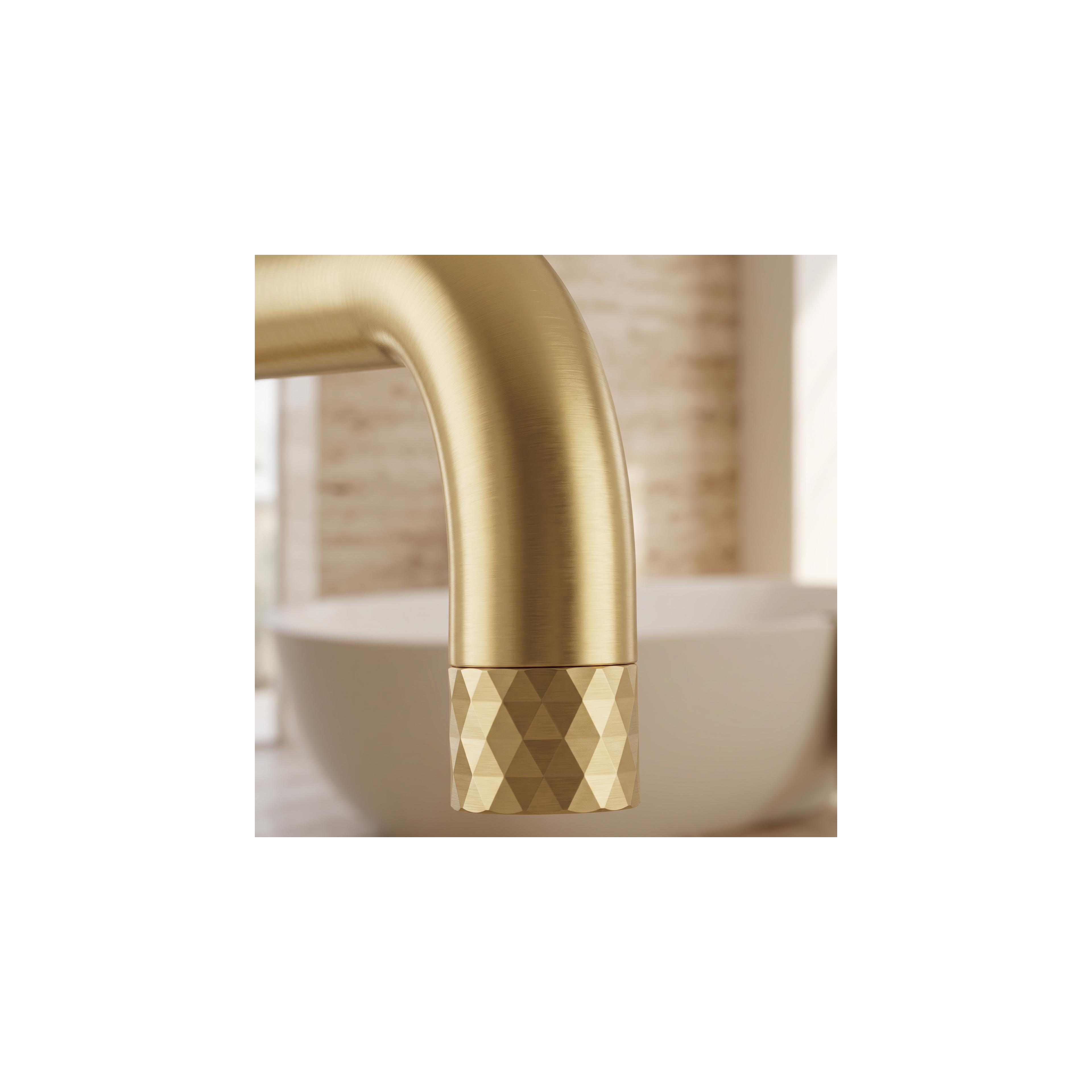 Fristående badkarsblandare Rea Lungo Diamond Brush Gold
