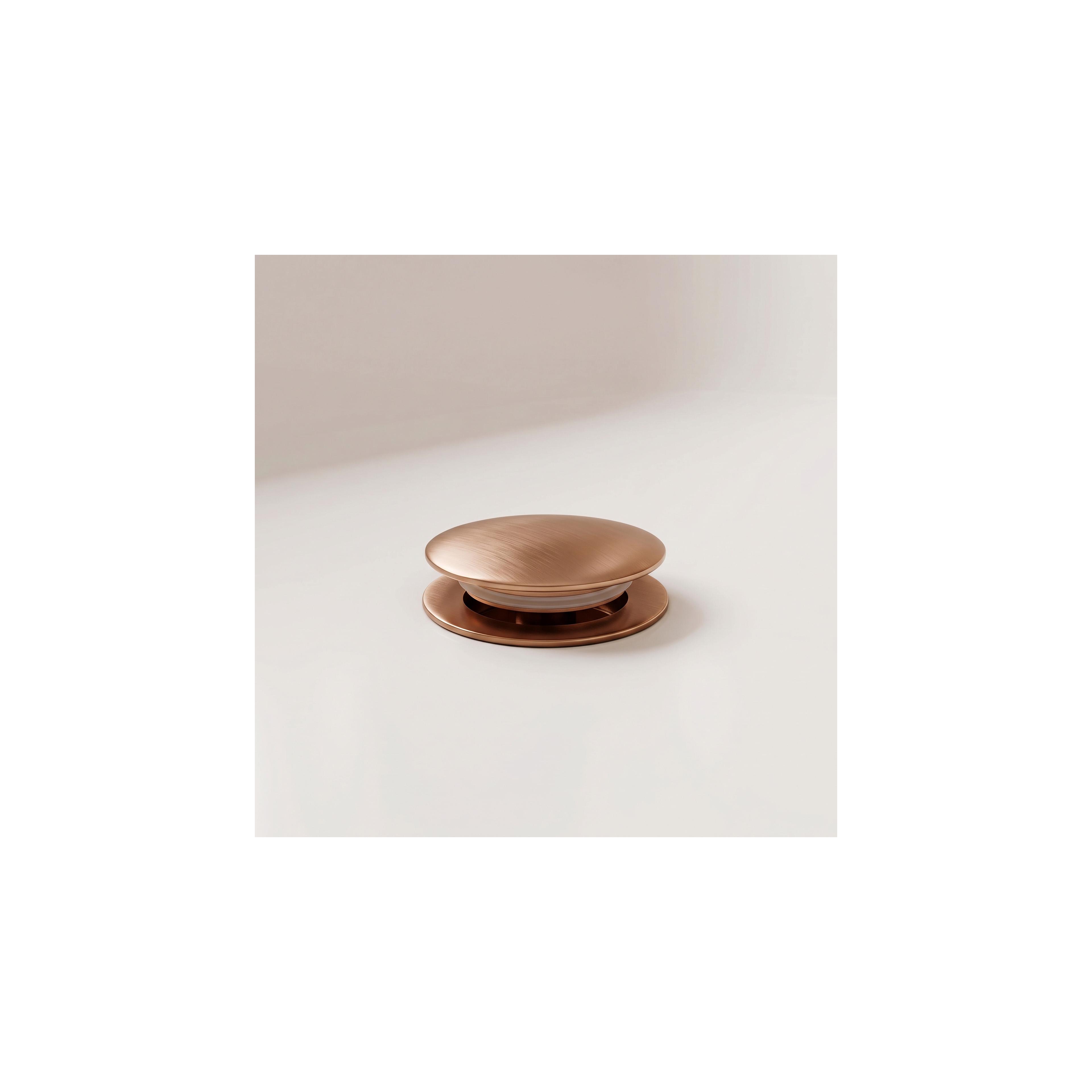 Badewannensiphon Rea mit Klick-Klack-Ablaufventil Brush Gold