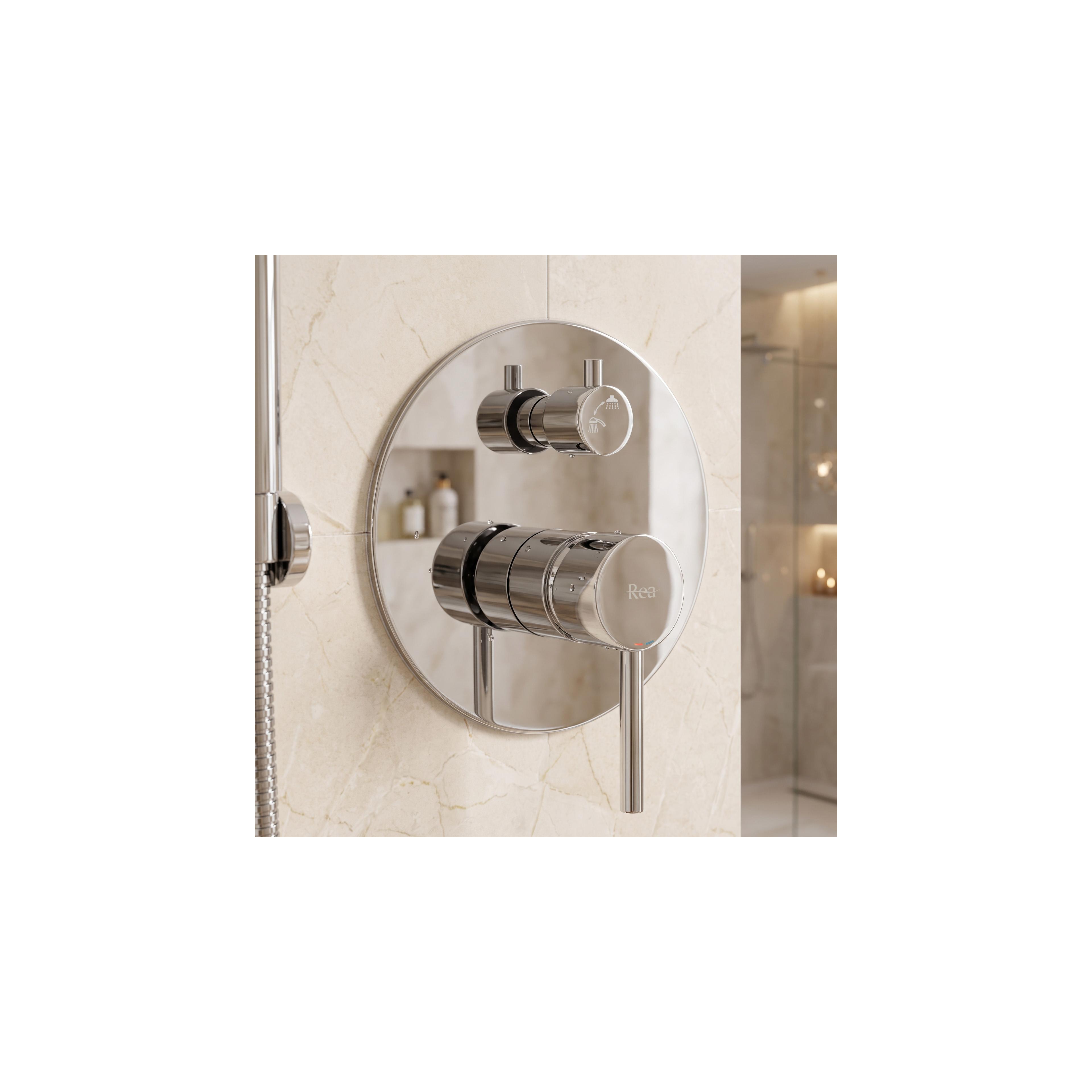Inbouw regendoucheset Rea Lungo Chrom  + BOX