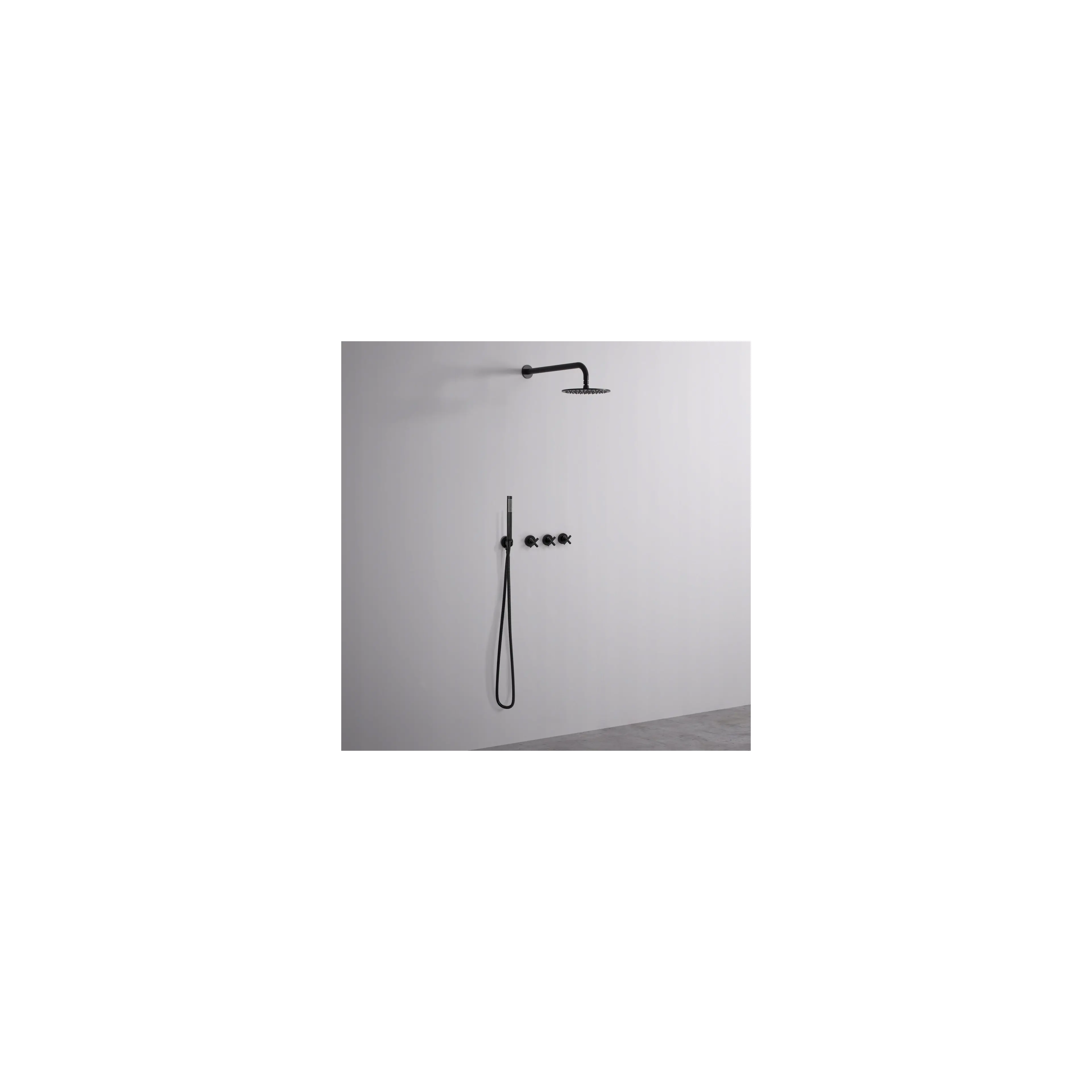 Inbouw regendoucheset REA EXIT Black + Box