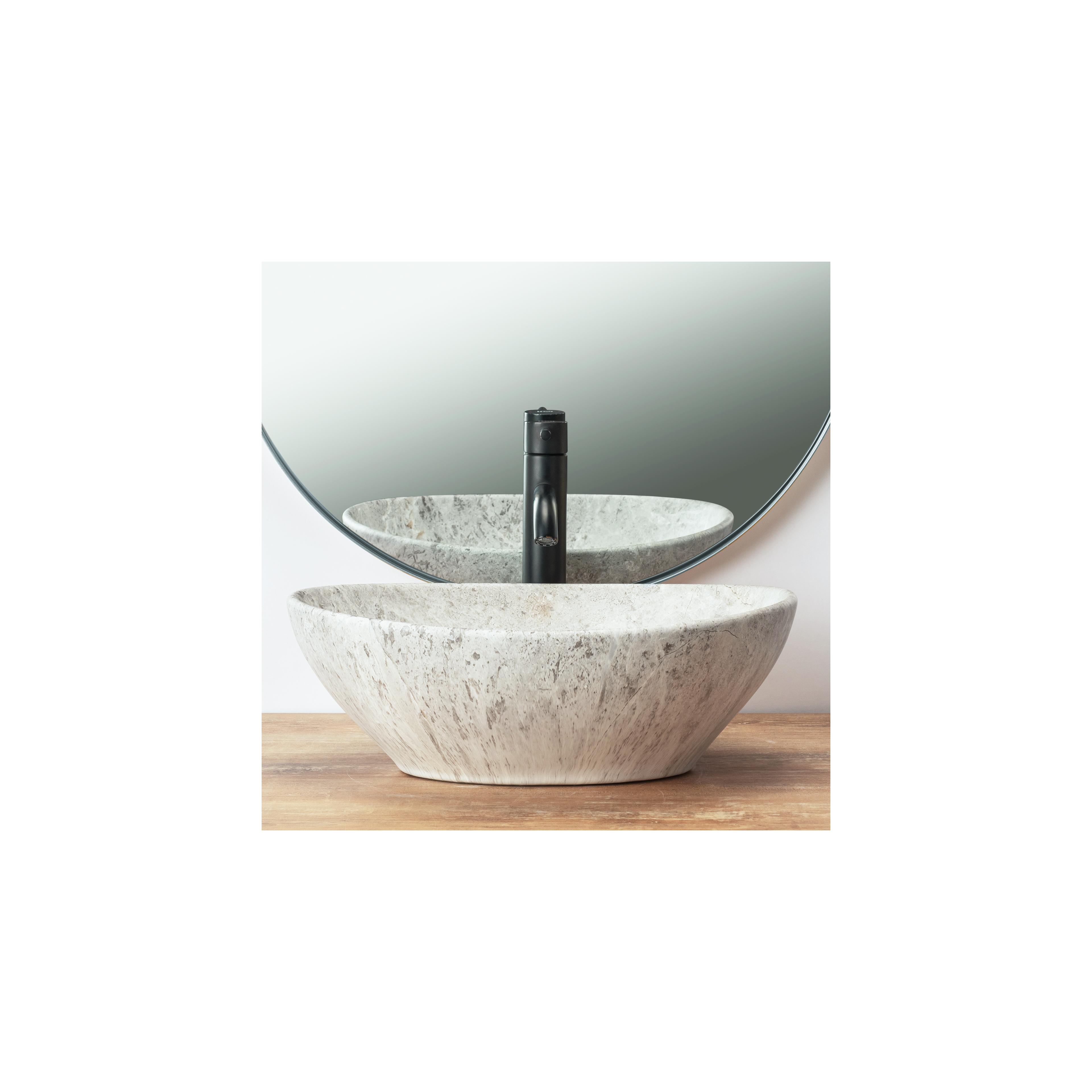 Countertop washbasin REA Sofia Light Stone