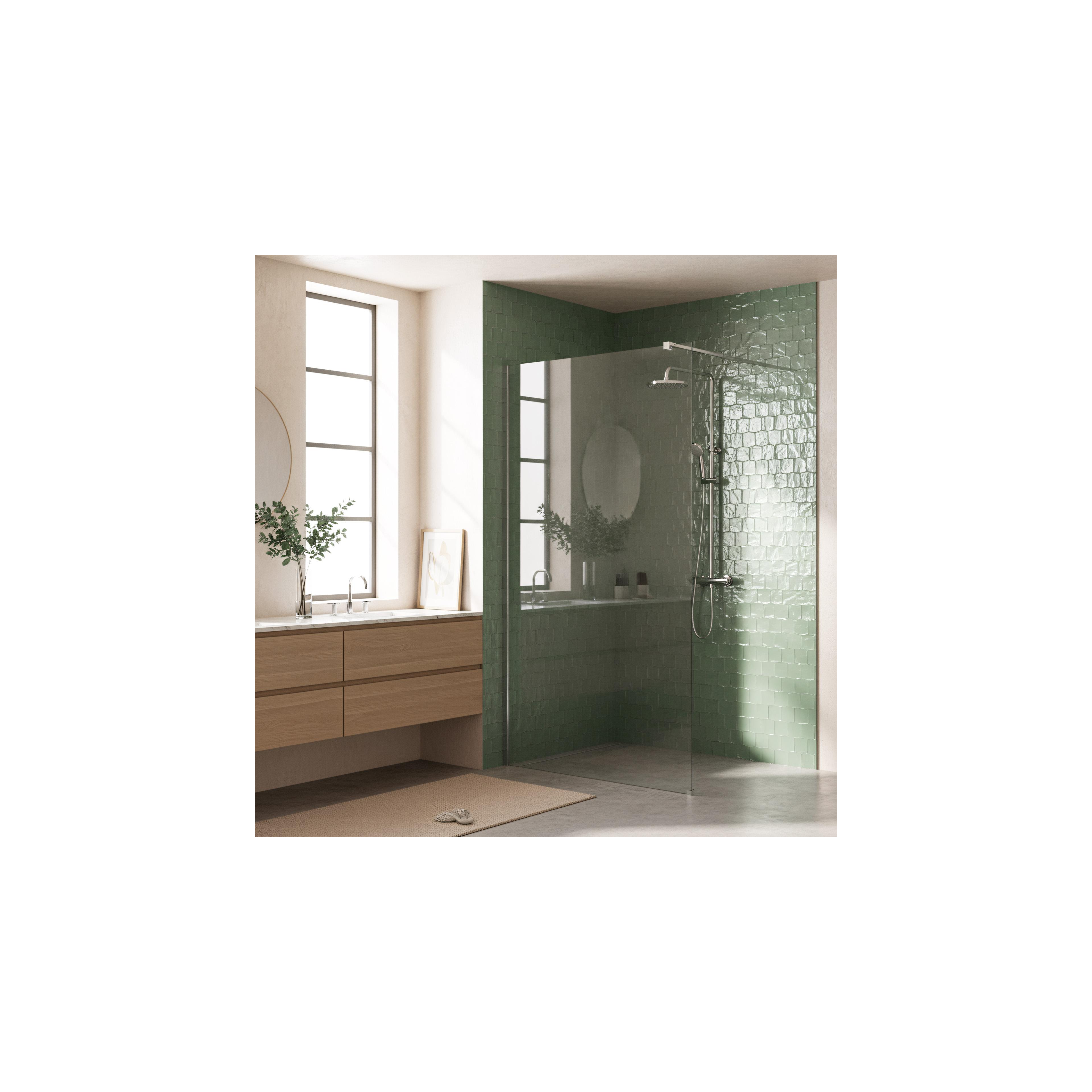 Dušo siena Rea Flexi Transparent / Chrome 110