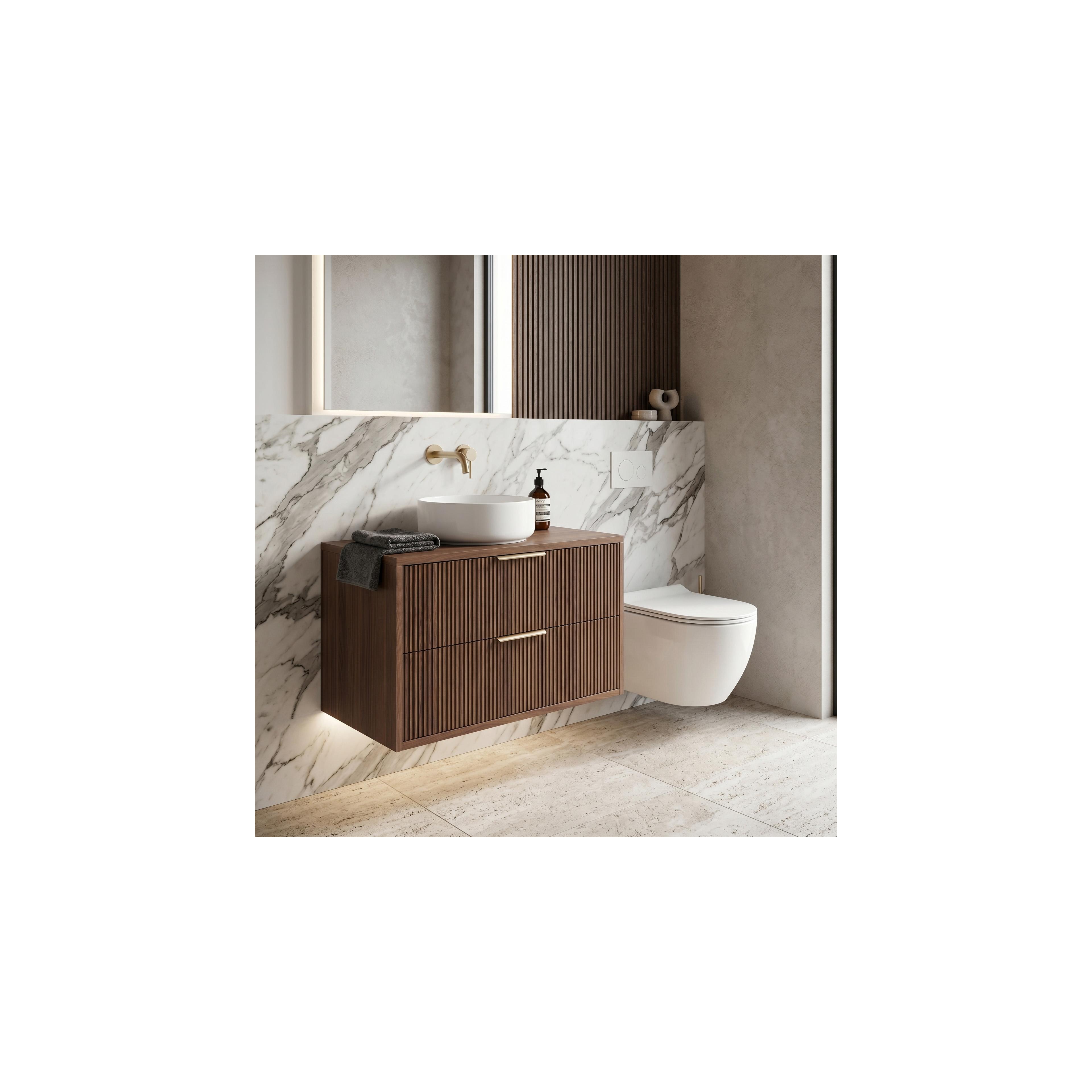 Waschtischunterschrank Rea Mono 80cm Brown