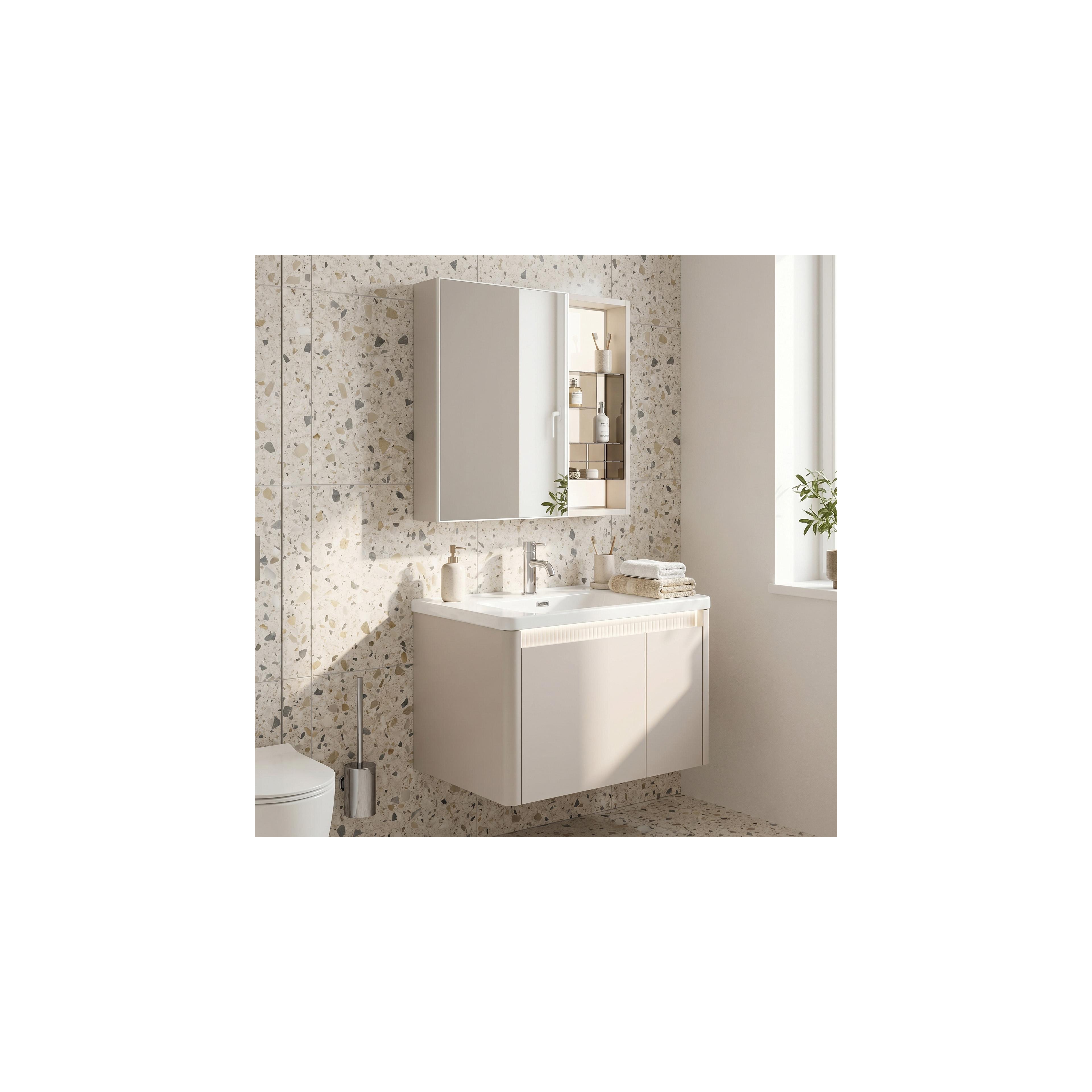 Set kupaonskog namještaja s umivaonikom DE07-60 Beige 60CM