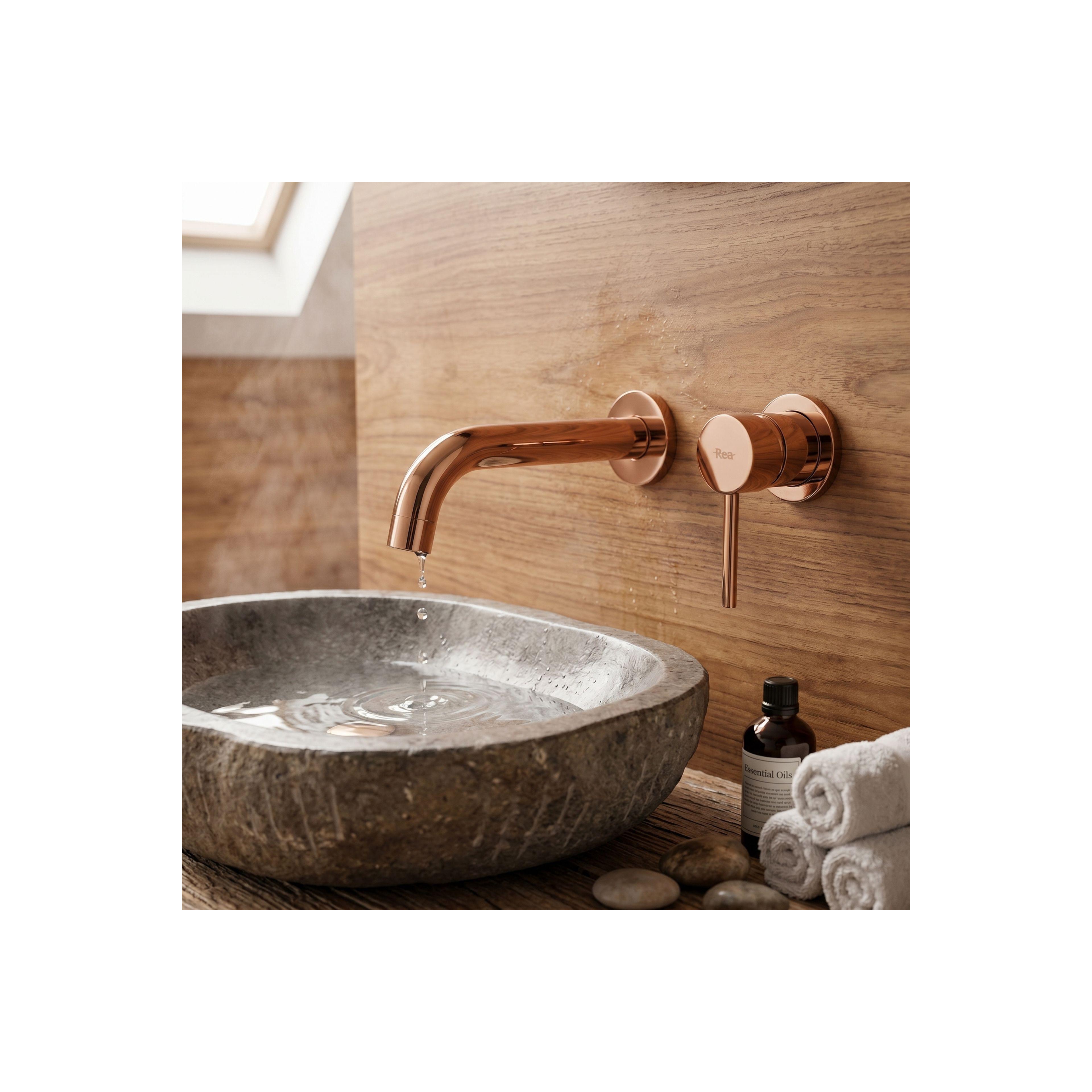 Inbyggd blandare Rea Lungo Koppar + BOX