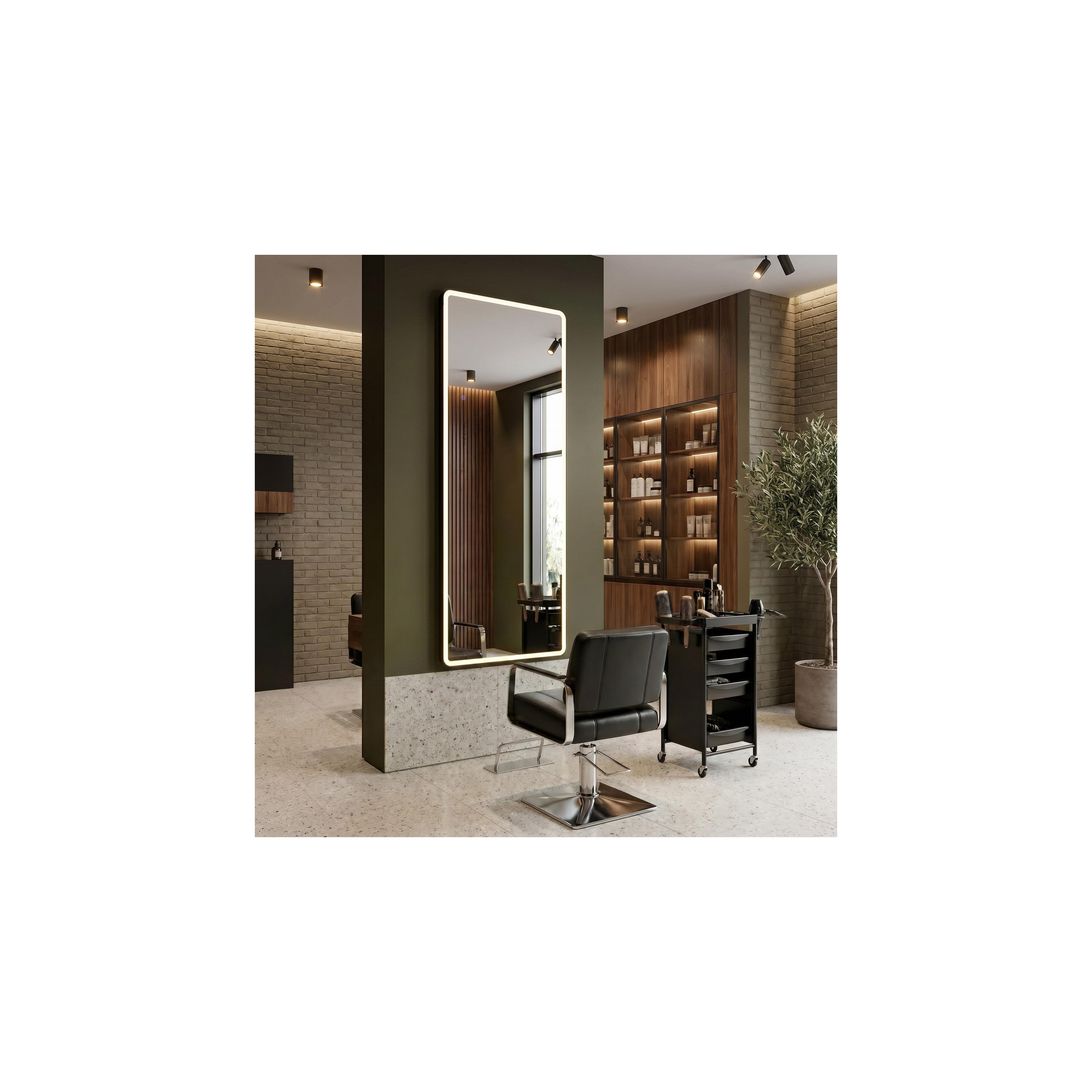 Spiegel LED Classico 50x160cm Black