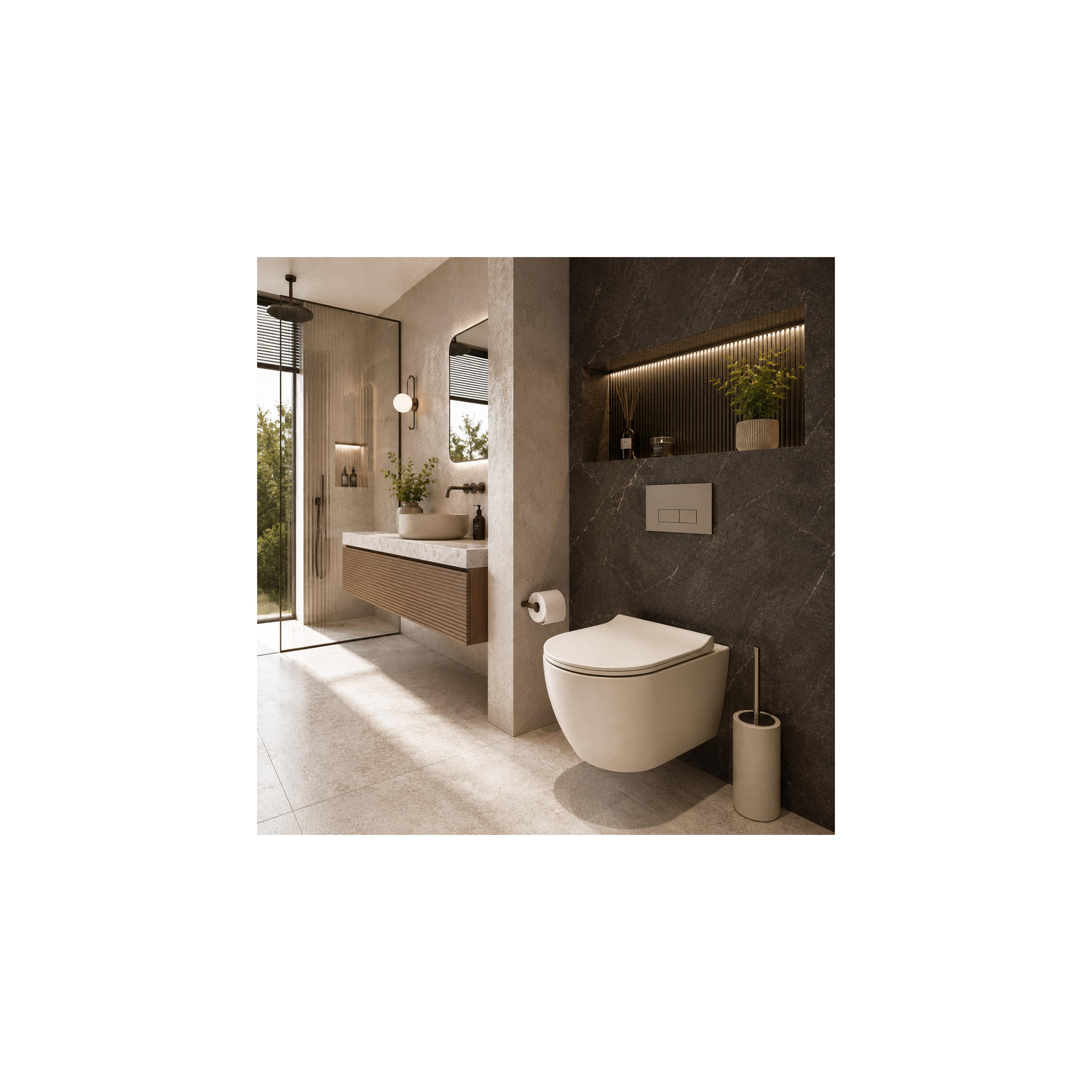 toilet bowl REA Focus Tornado Creme