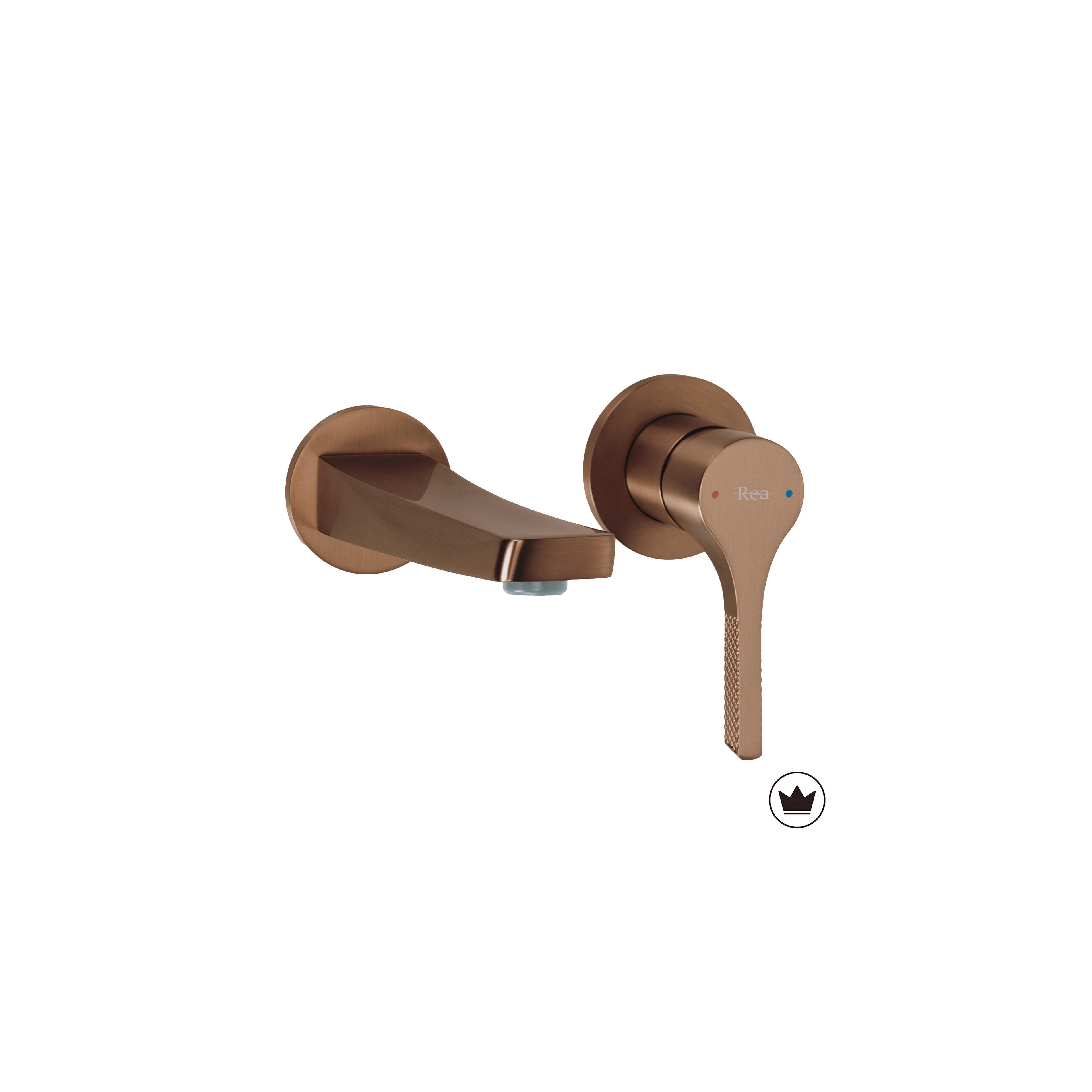Mitigeur de lavabo encastrable REA VISION Brush Copper + BOX