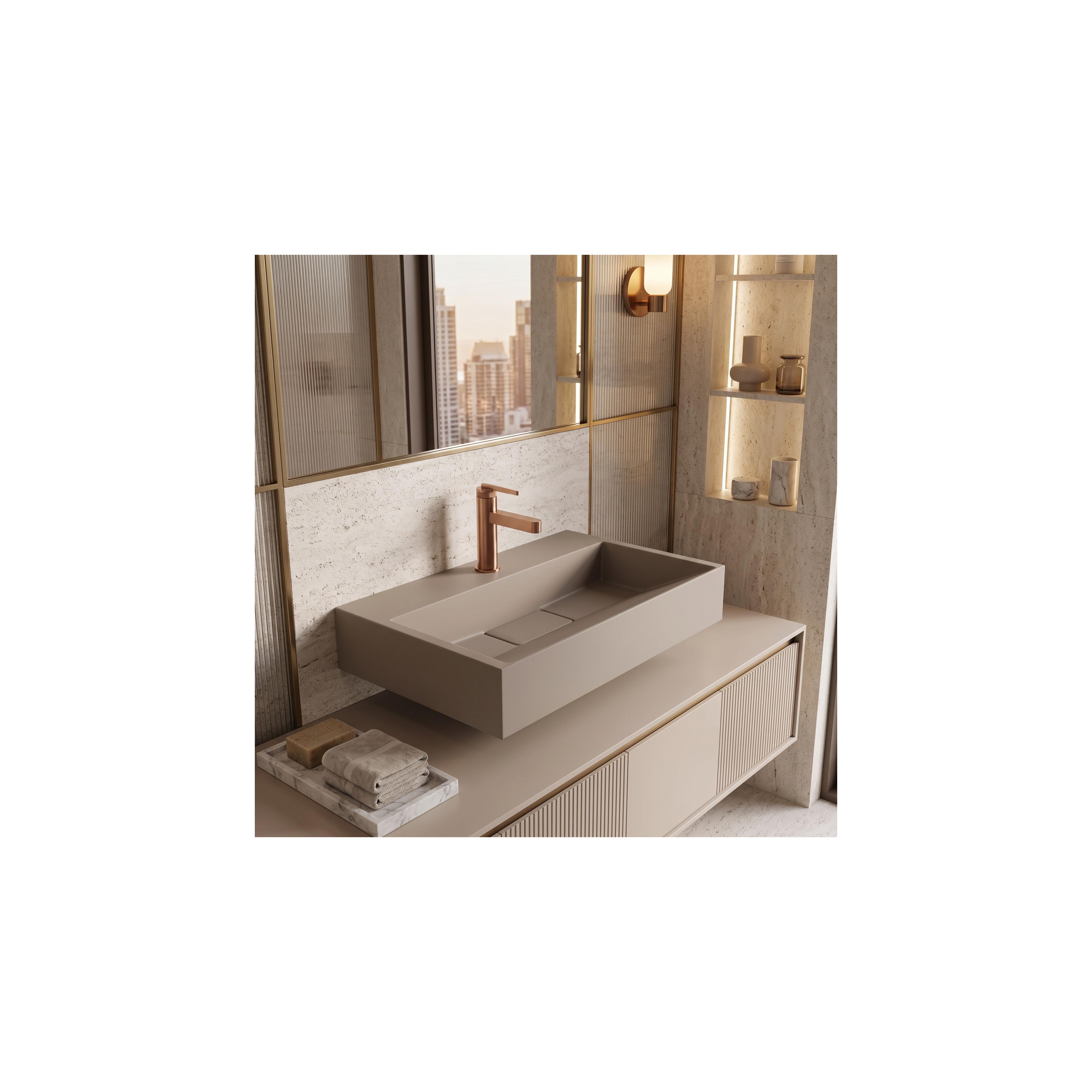 Konglomerāta izlietne Rea GOYA 60CM Taupe