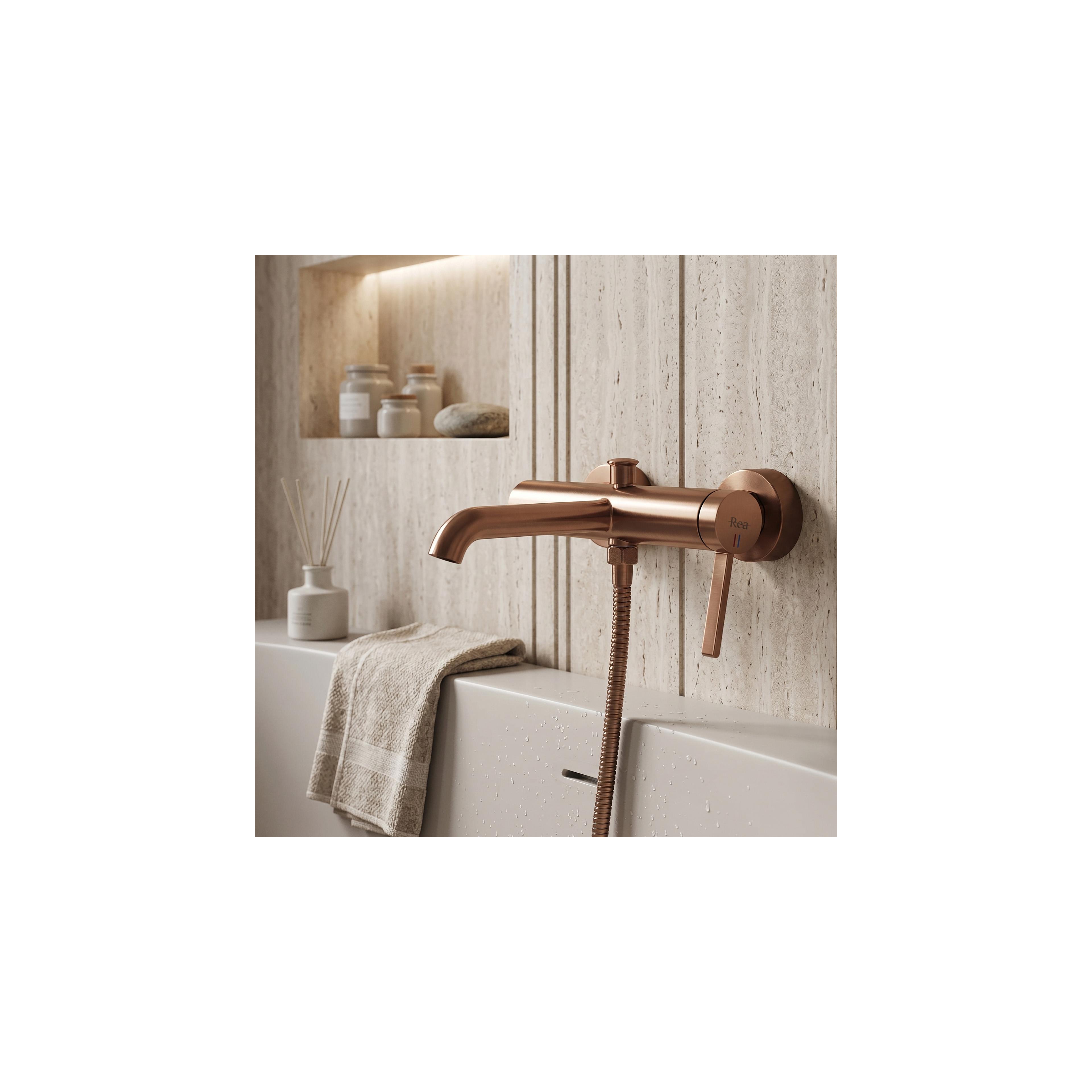 Wannenarmatur REA Rivo Brush Copper