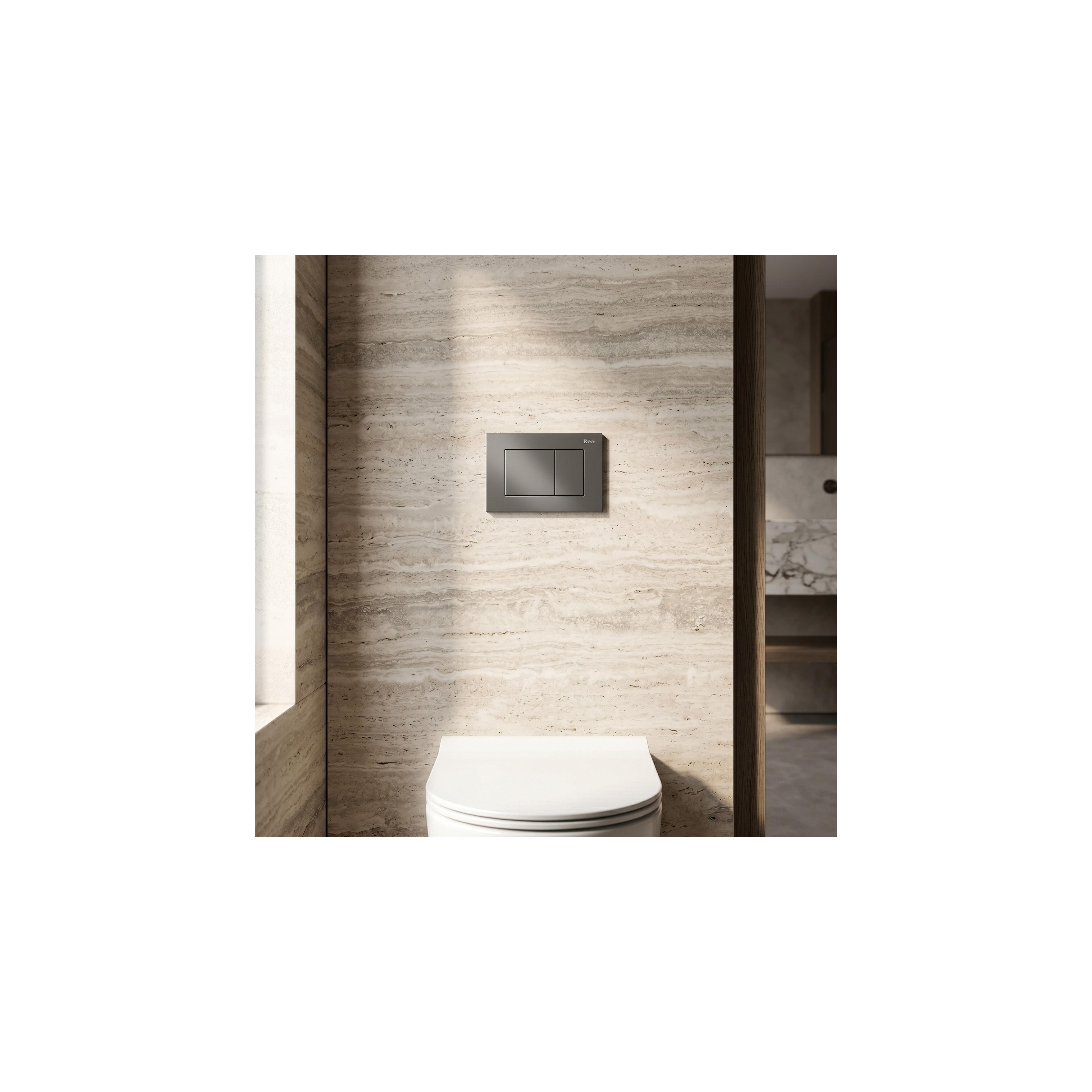 Gestell Unterputzset Slim 024N für WC-Becken mit Spültaste J Tytan