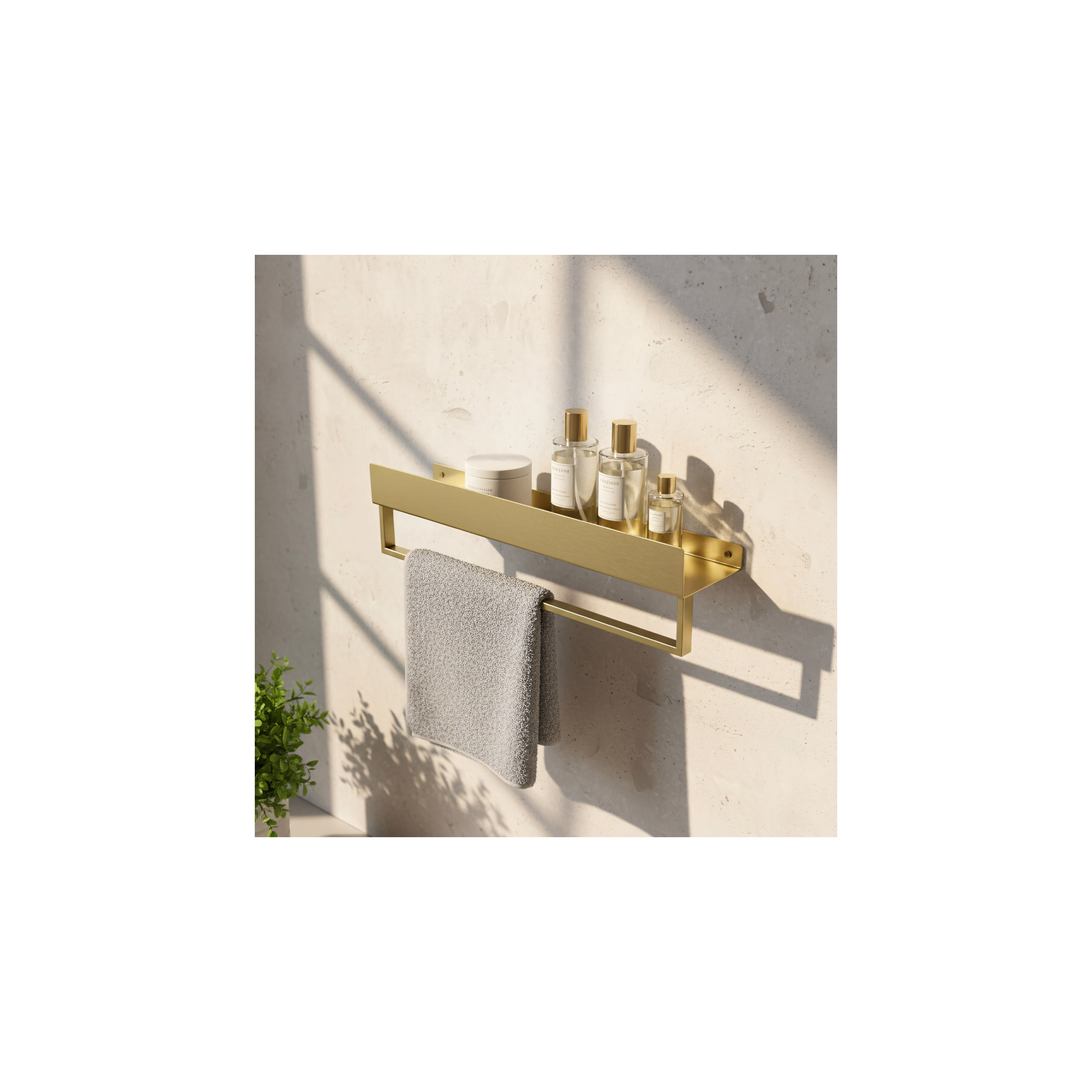 Badezimmerregal SF01 60cm gold brush
