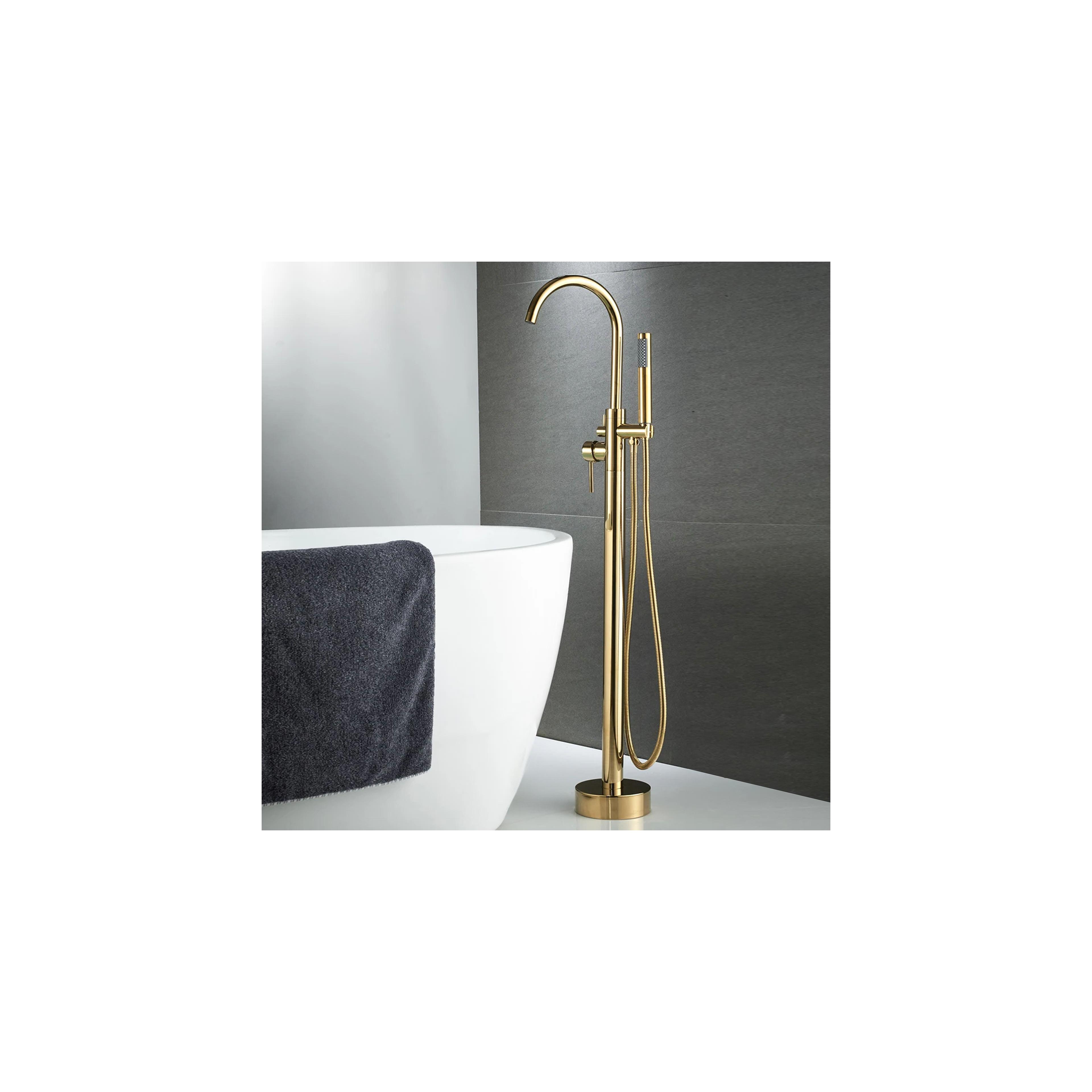 Frei stehende Armatur Rea Lungo Gold