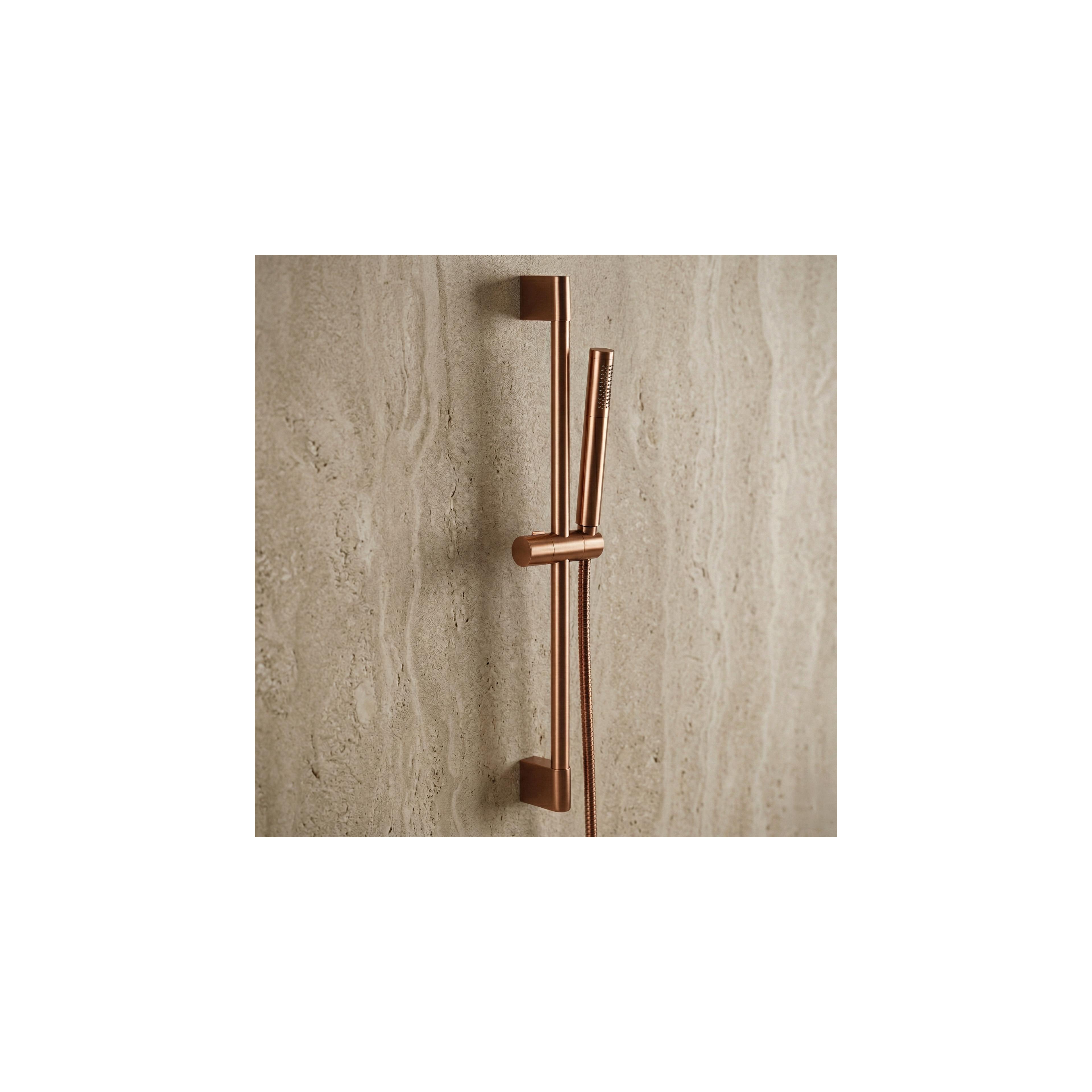 Hand shower holder 01 Brush Copper