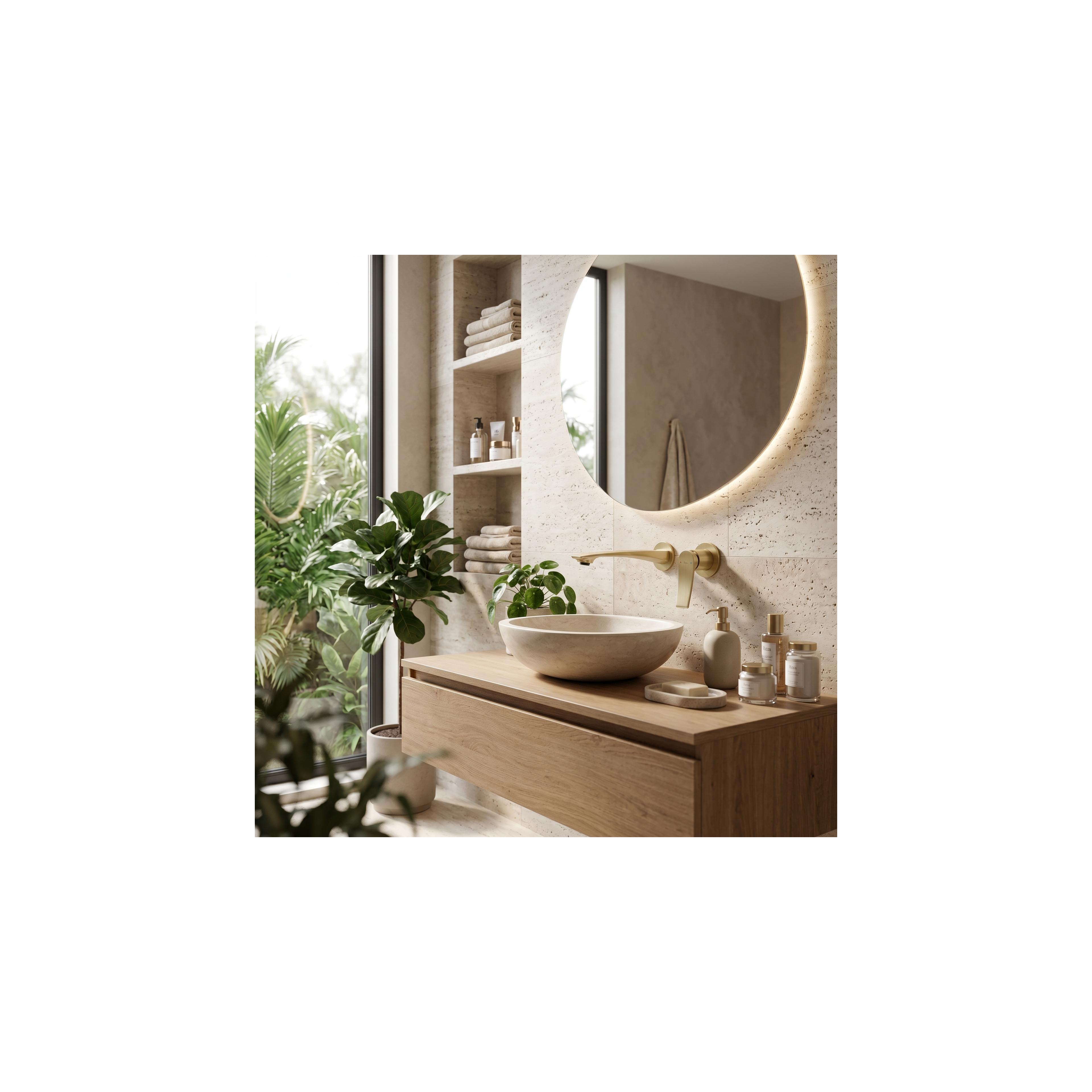 Inbyggd tvättställsblandare REA VISION Brush Gold + BOX